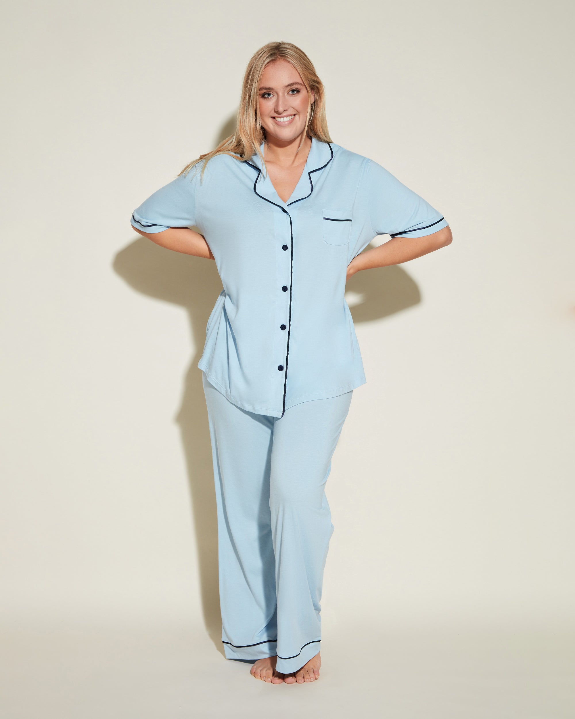 Short Sleeve Top & Pant Pajama Set