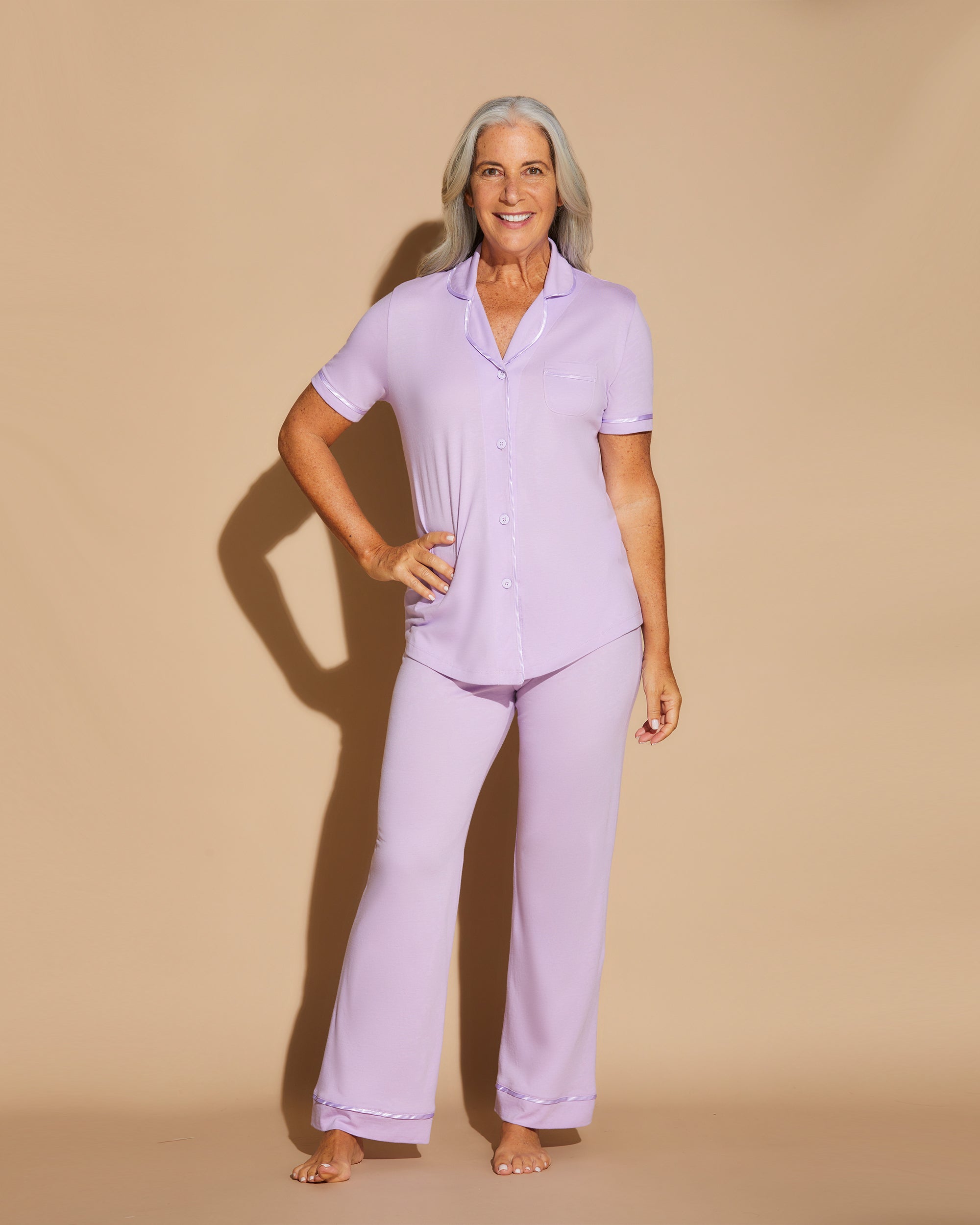 Short Sleeve Top & Pant Pajama Set