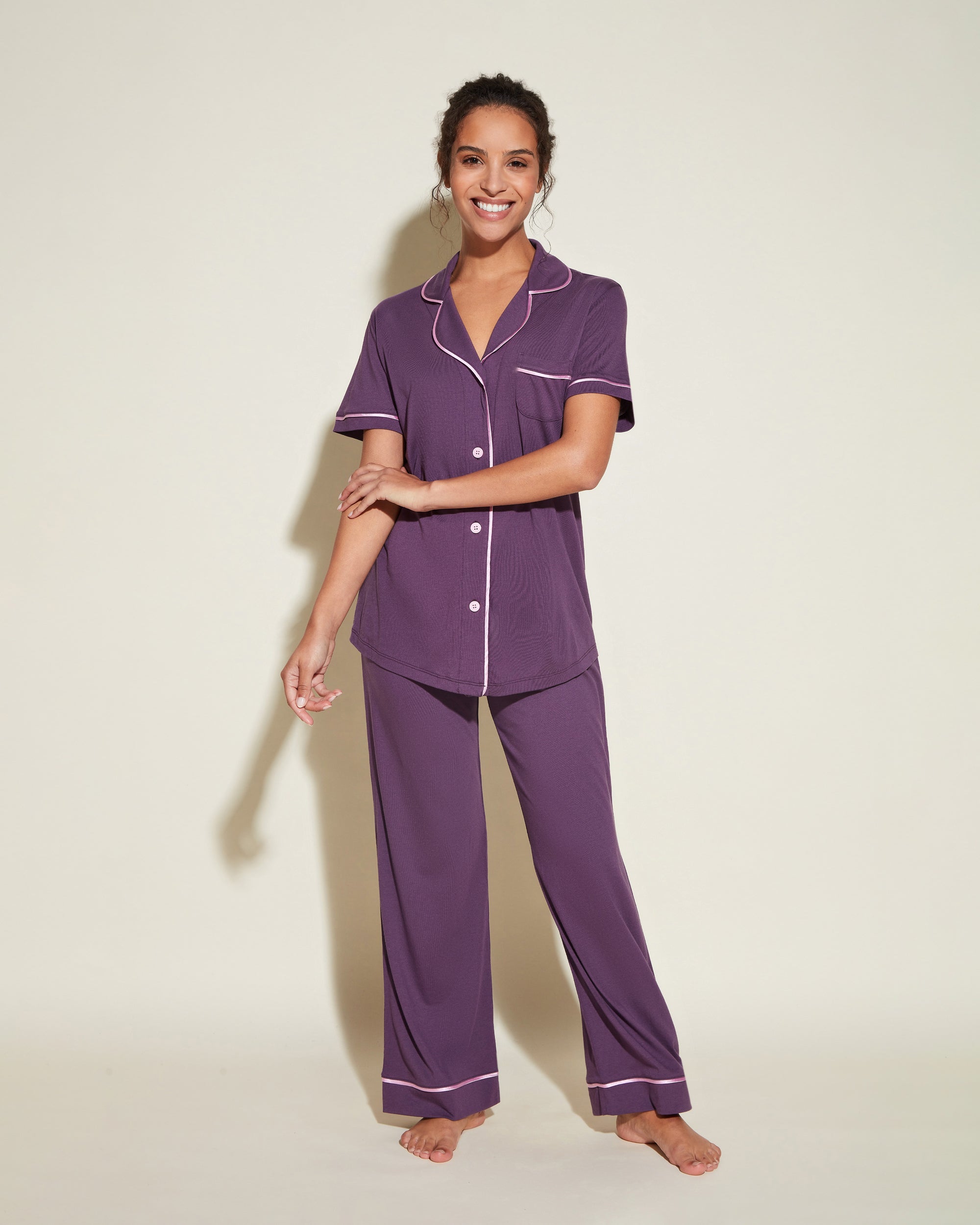 Short Sleeve Top & Pant Pajama Set