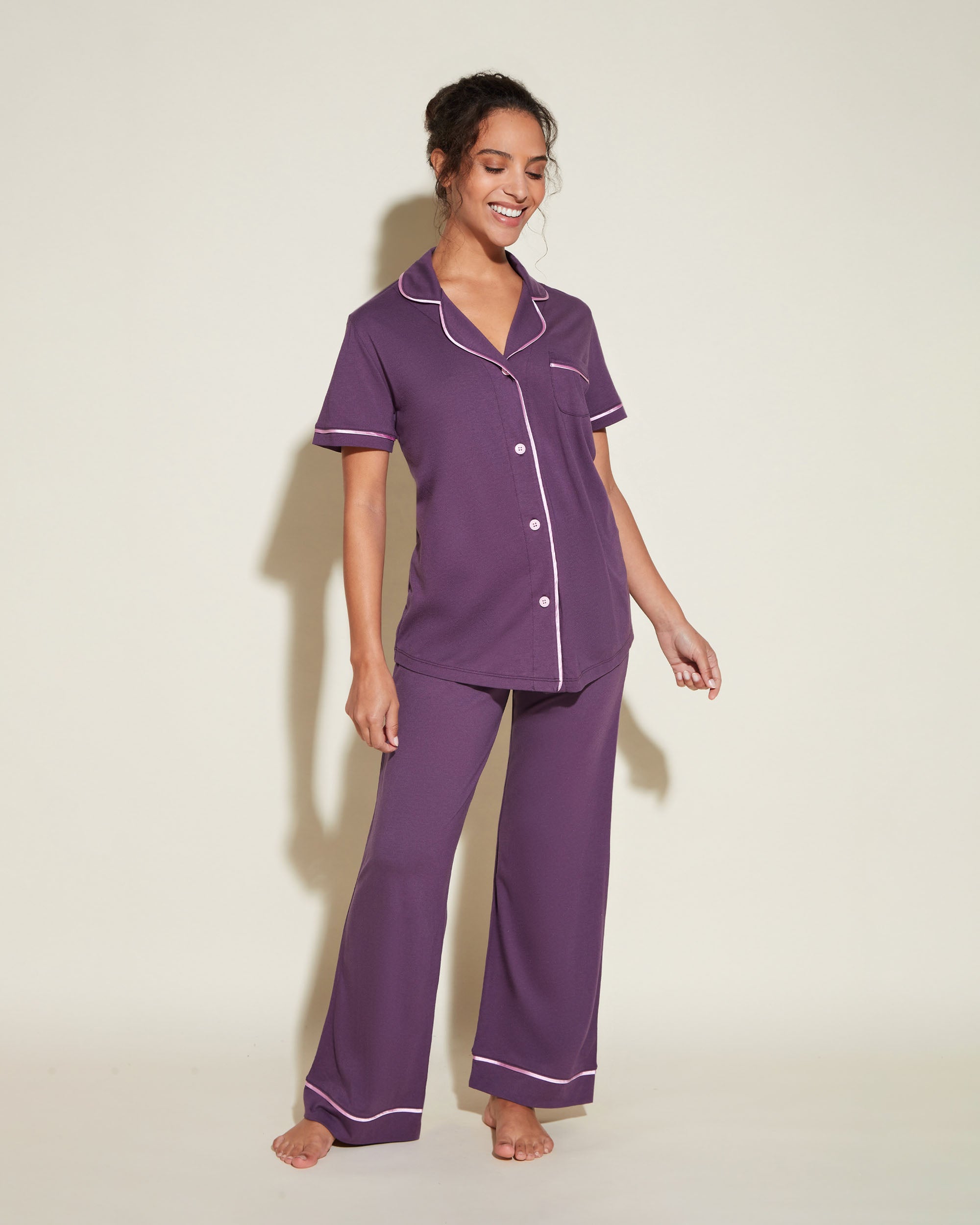 Short Sleeve Top & Pant Pajama Set