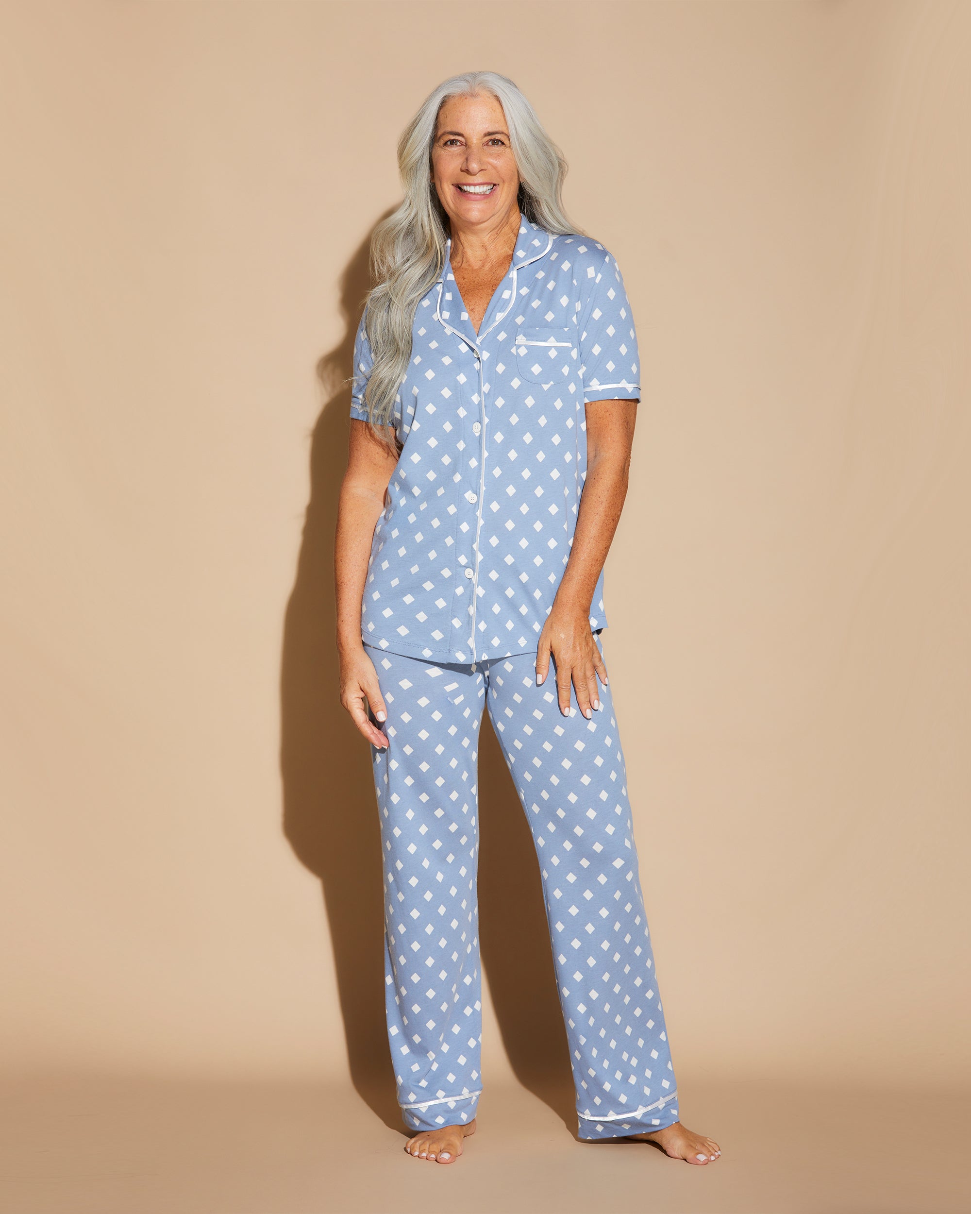 Short Sleeve Top & Pant Pajama Set