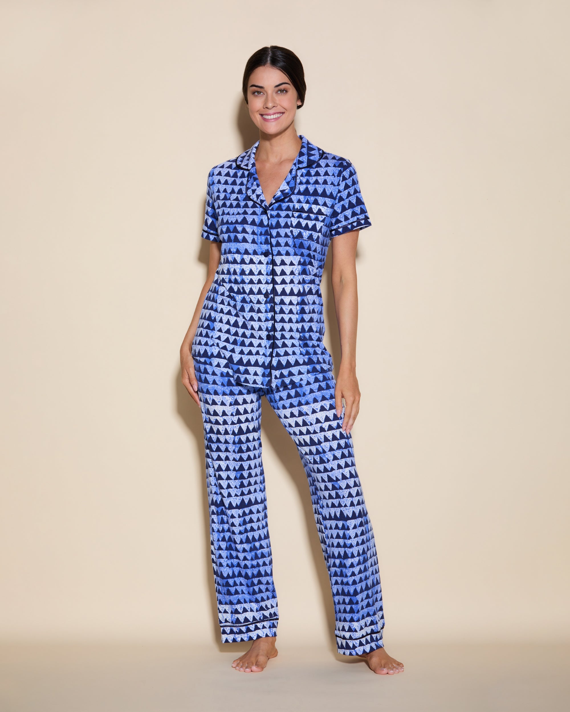 Short Sleeve Top & Pant Pajama Set
