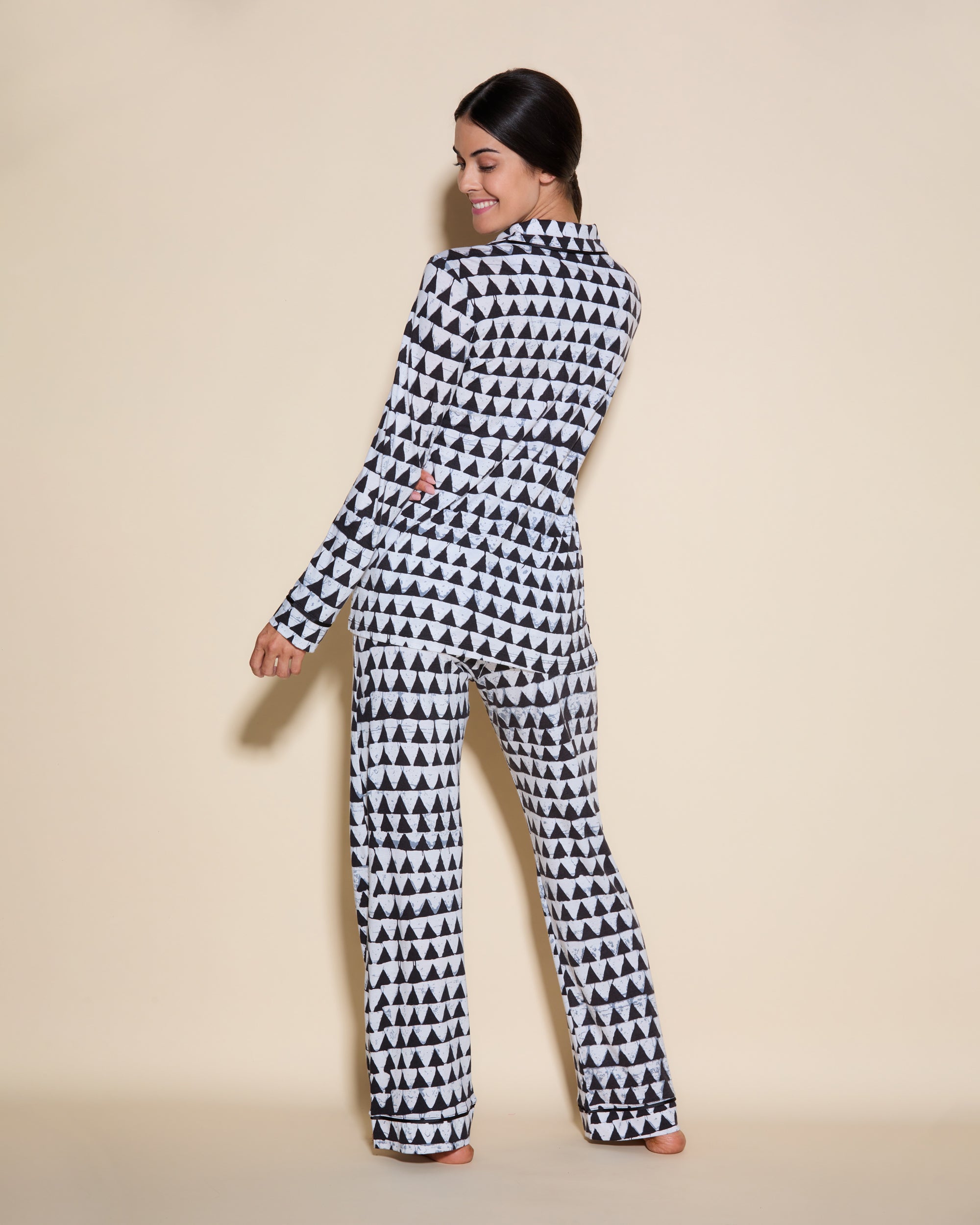 3 Pockets Long Sleeve Top & Pant Pajama Set