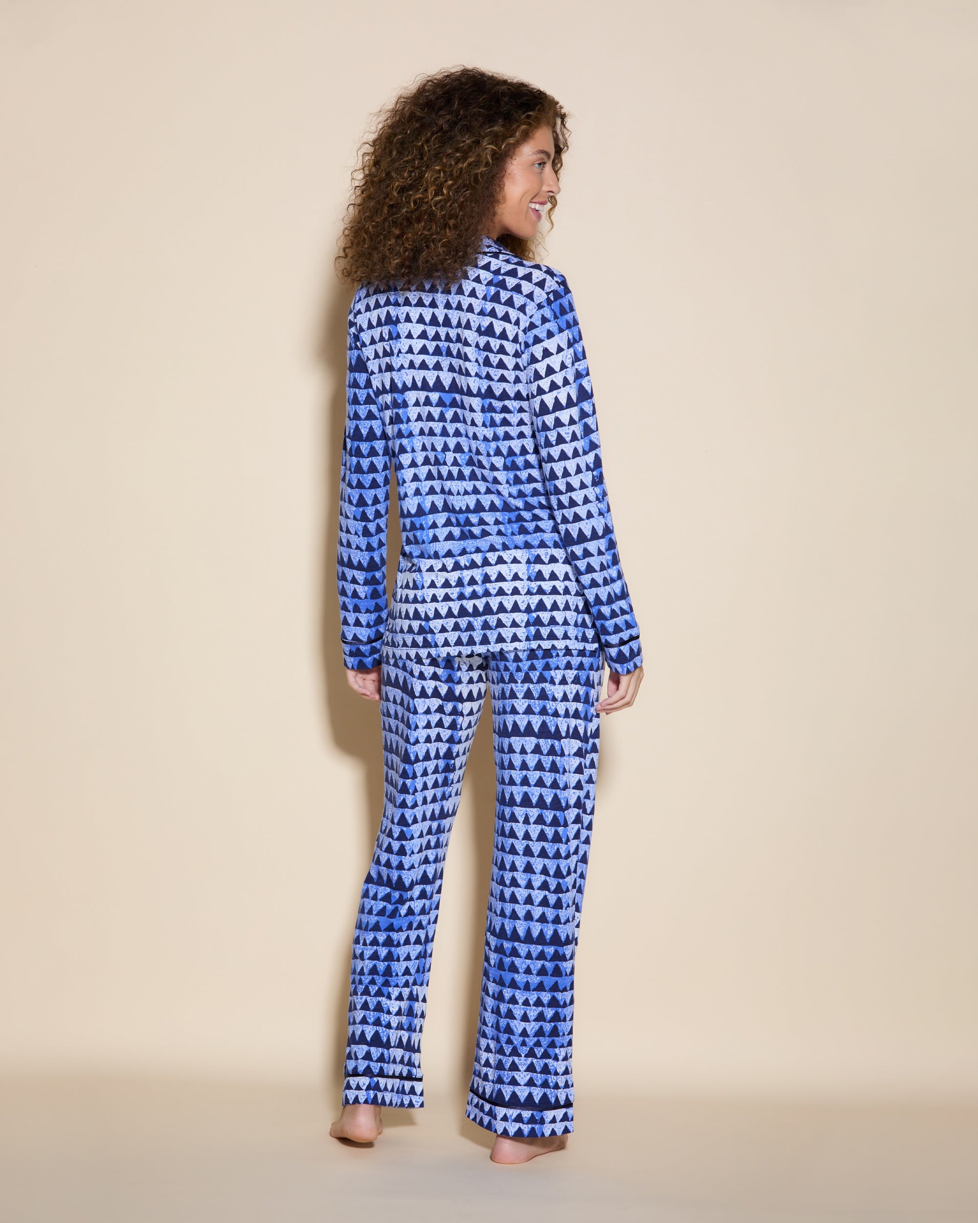 3 Pockets Long Sleeve Top & Pant Pajama Set