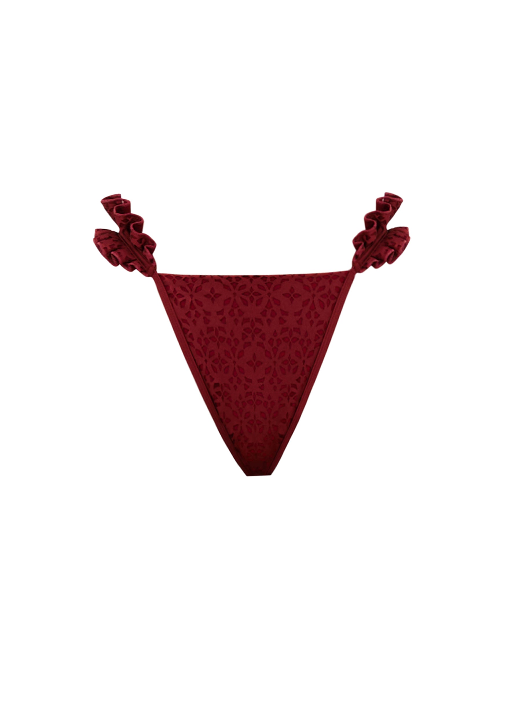MULAN BIKINI BOTTOM - WINE | ANDREA IYAMAH