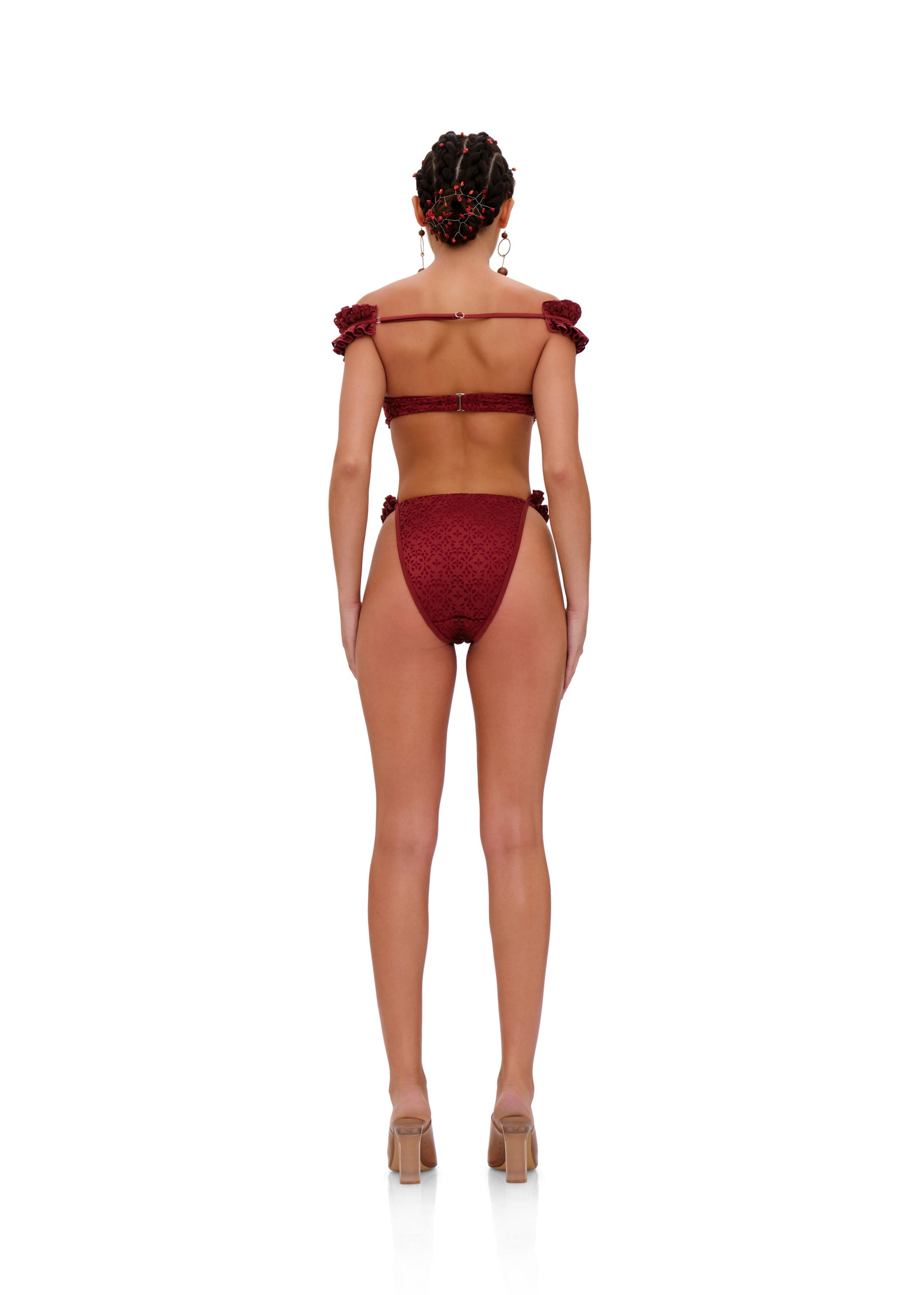 MULAN BIKINI BOTTOM - WINE | ANDREA IYAMAH