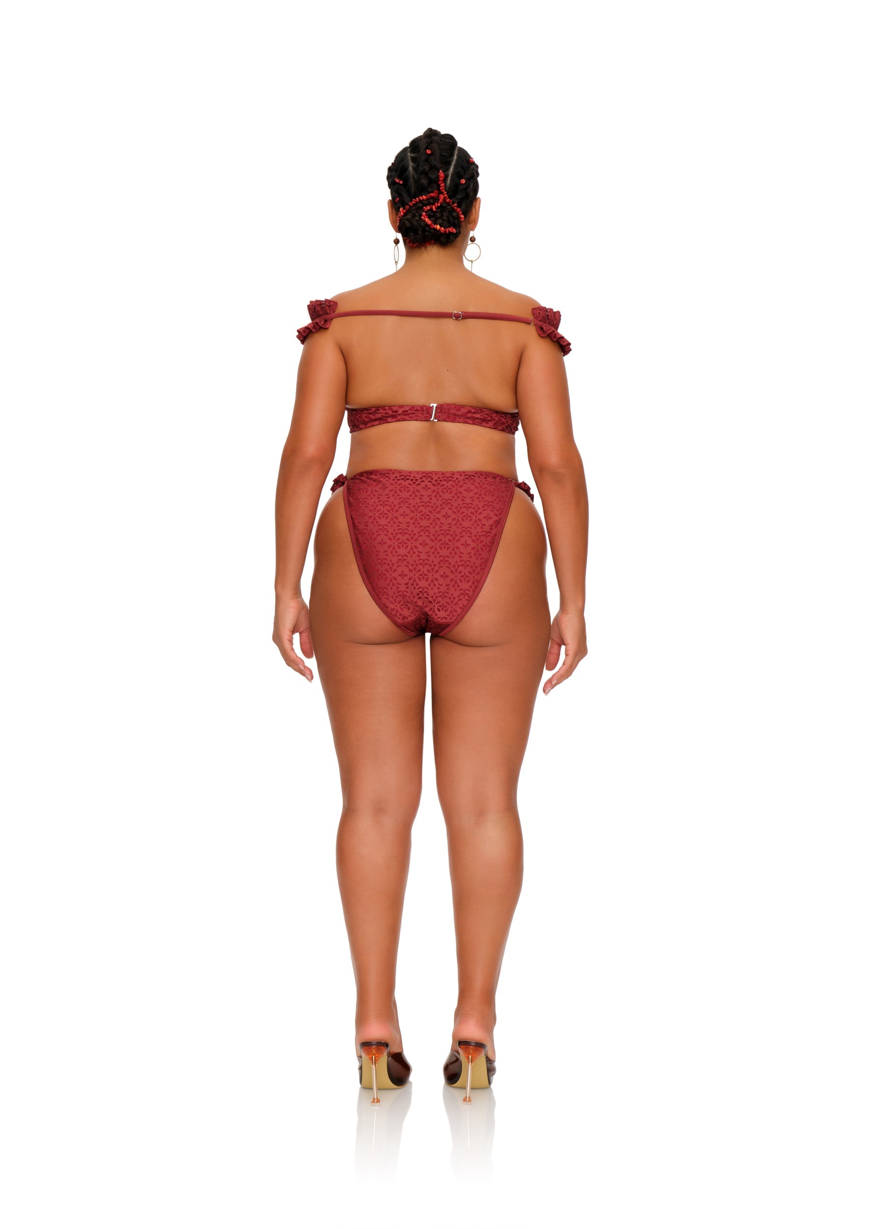 MULAN BIKINI TOP - WINE