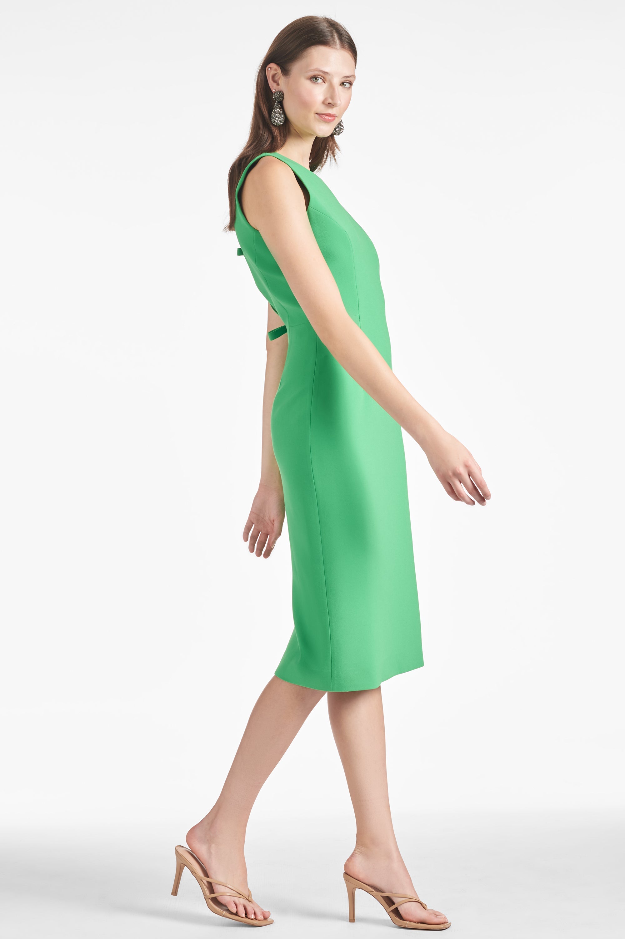 Anna Dress - Parrot Green