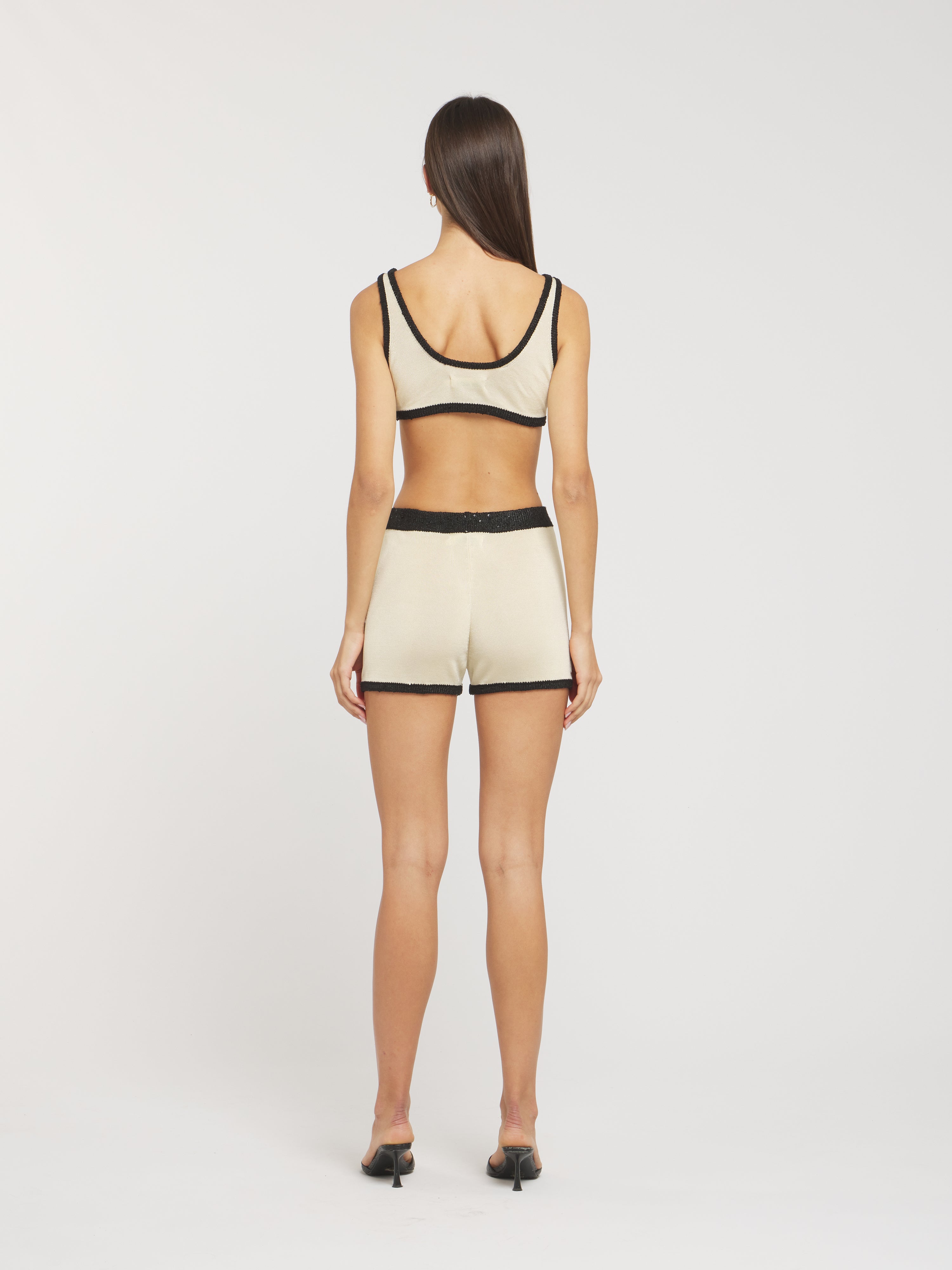 Naomi Contrast Short - Champagne