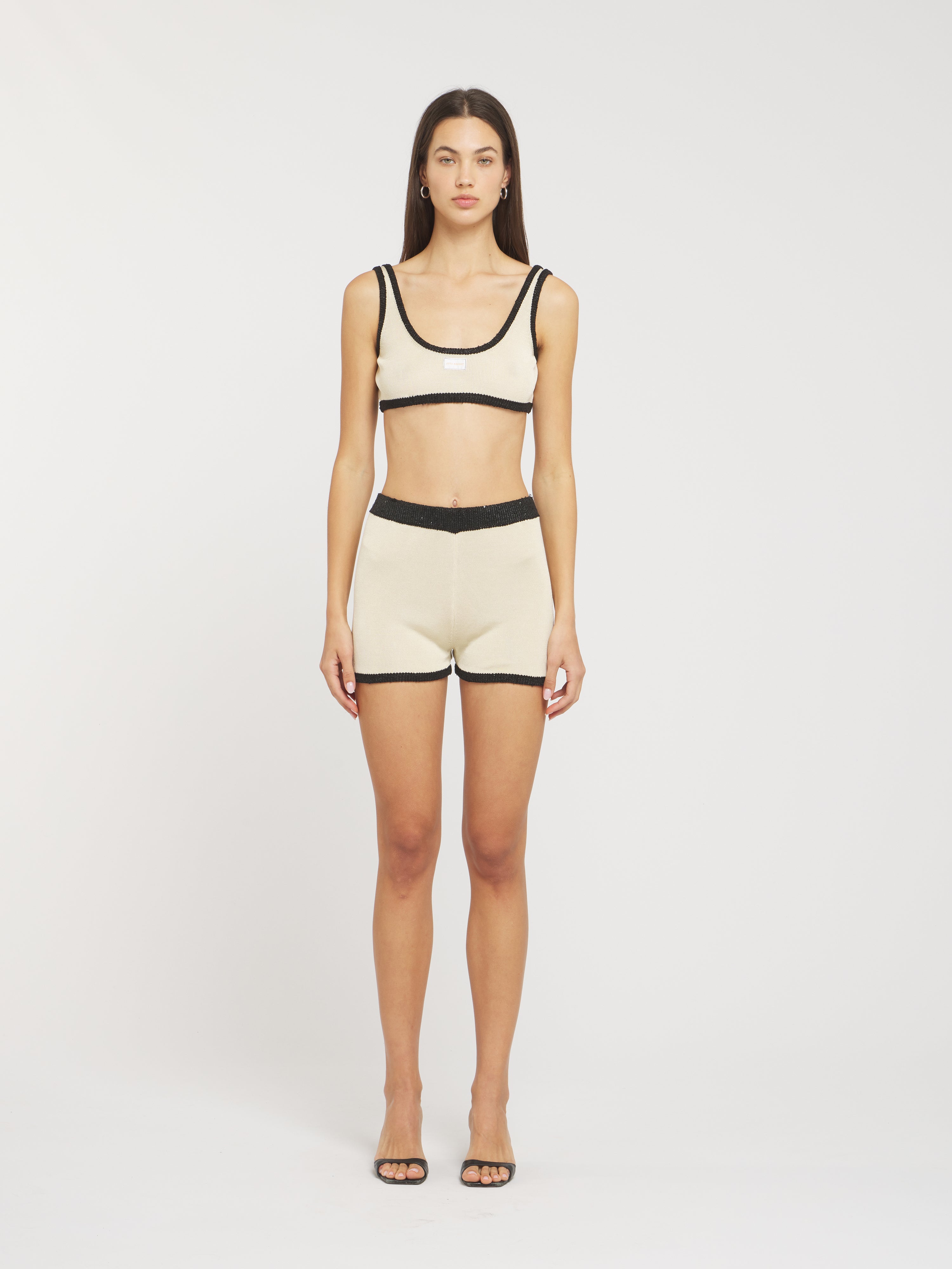 Naomi Contrast Short - Champagne