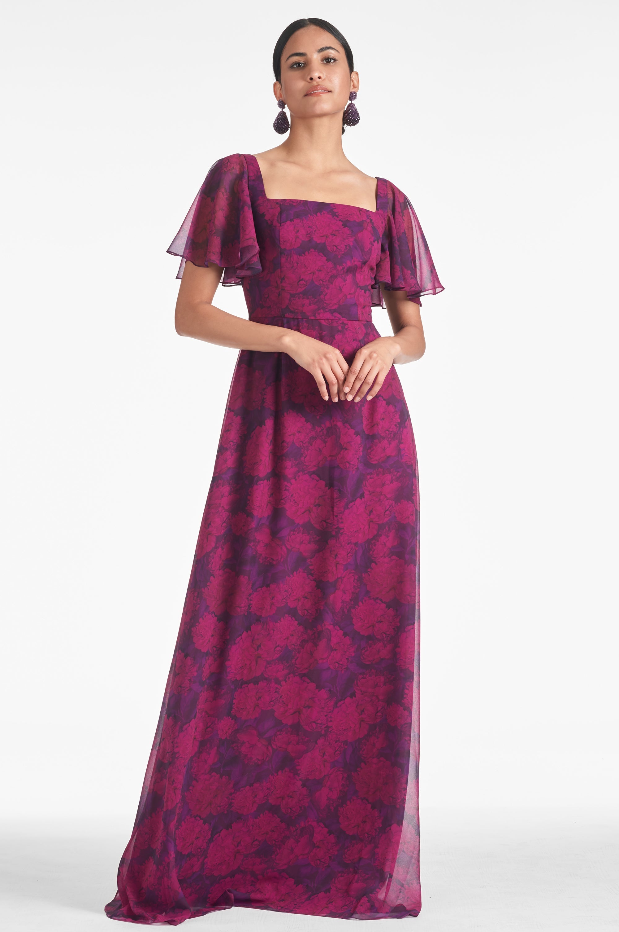 Aurora Gown - Magenta Bloom - Final Sale