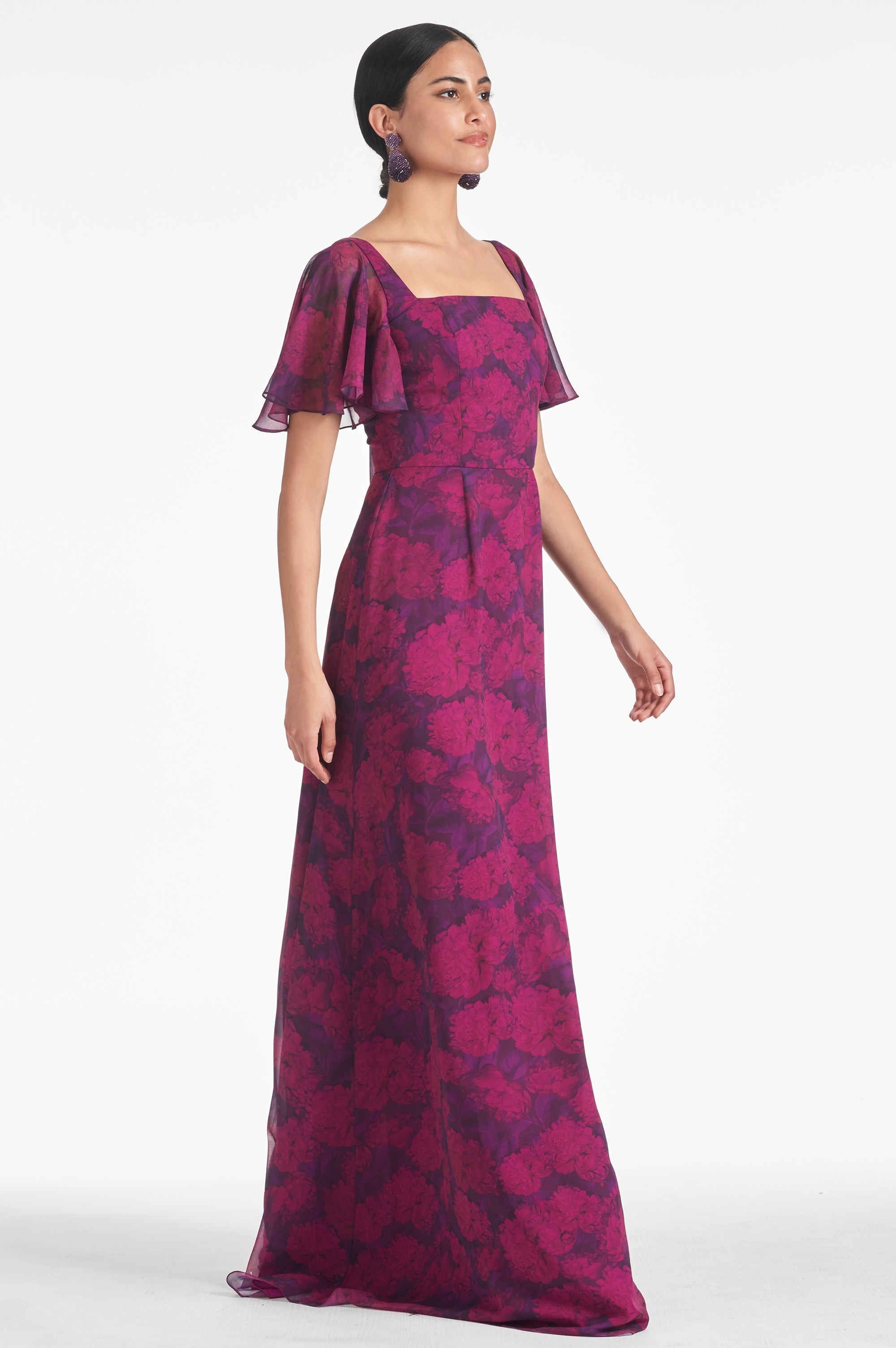 Aurora Gown - Magenta Bloom - Final Sale