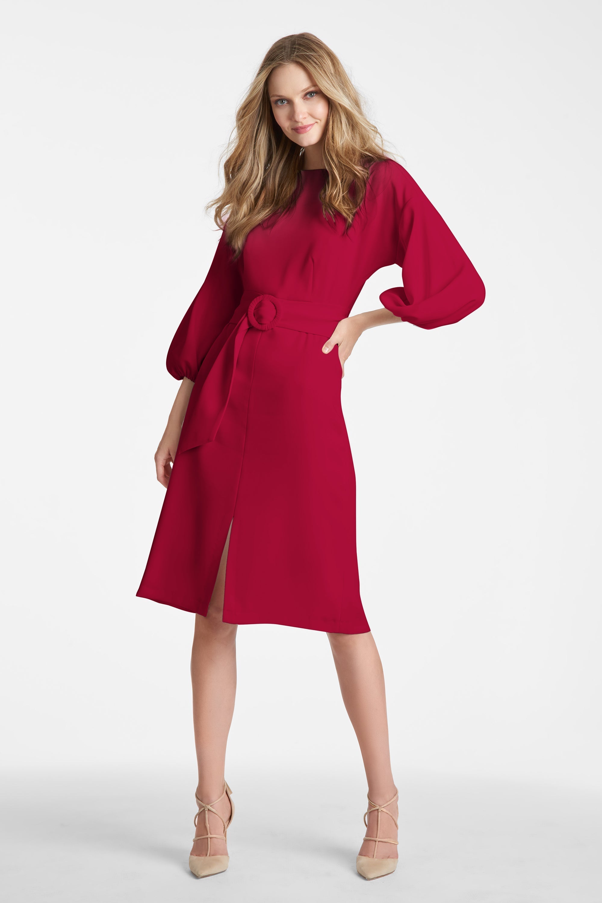 Annie Dress - Dark Red - Final Sale