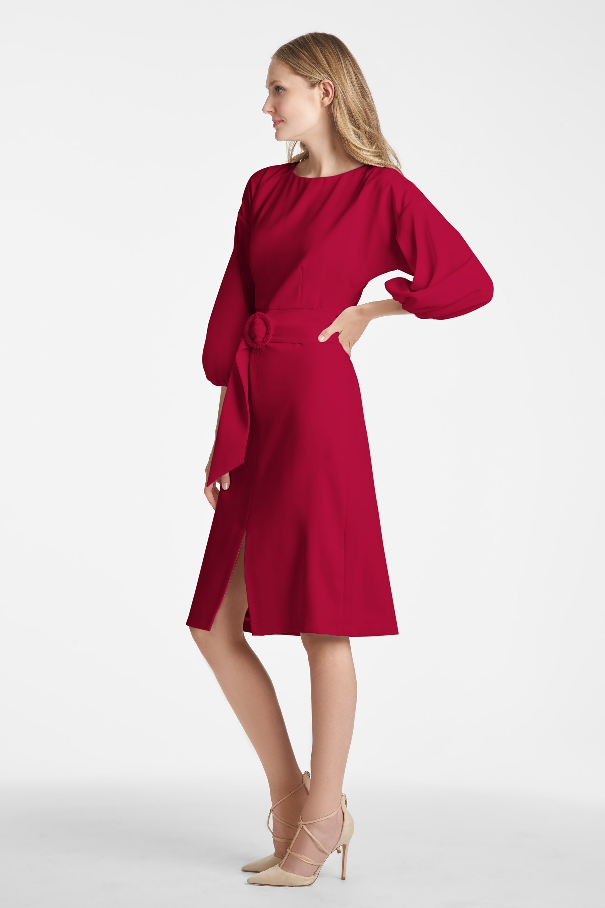 Annie Dress - Dark Red - Final Sale