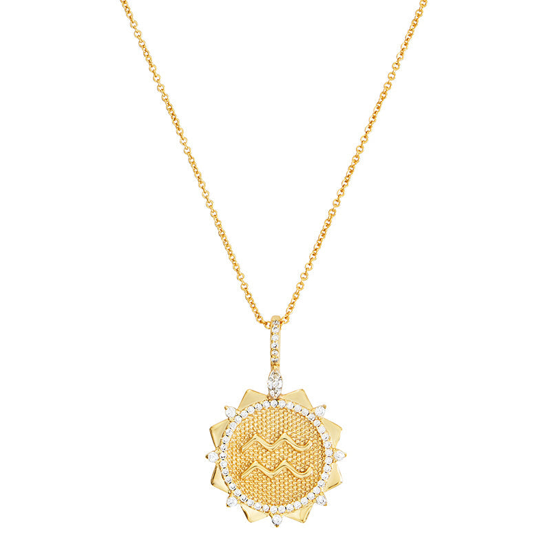 Zodiac Sparkle - Aquarius Necklace