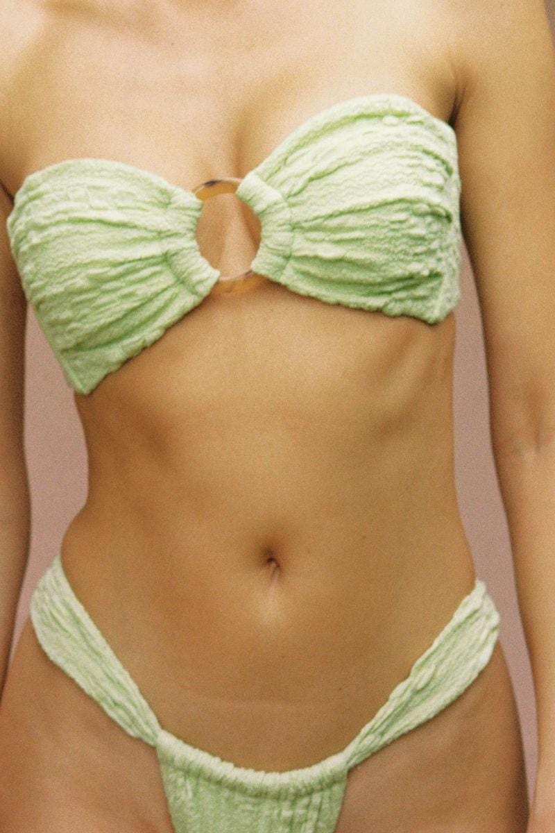 Avo Floral Tori Ties Bandeau Bikini Top