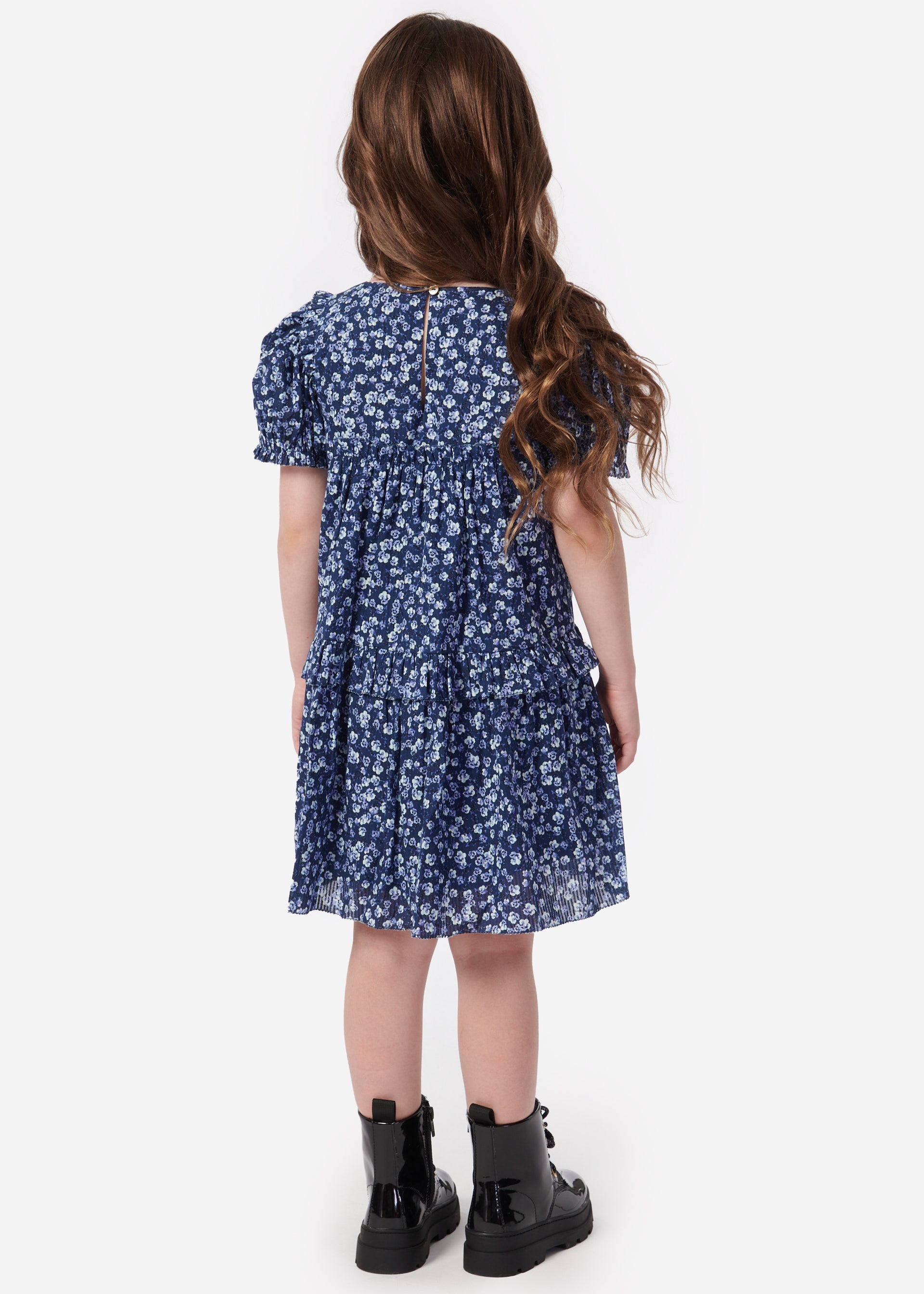 Luvia Kid Dress Blue Pansy