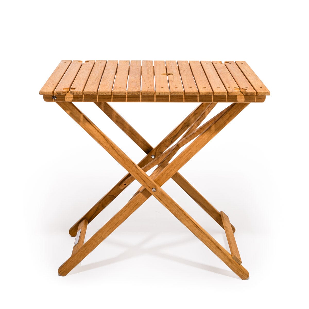 The Tall Folding Table - Teak Tall Folding Table Business & Pleasure Co 