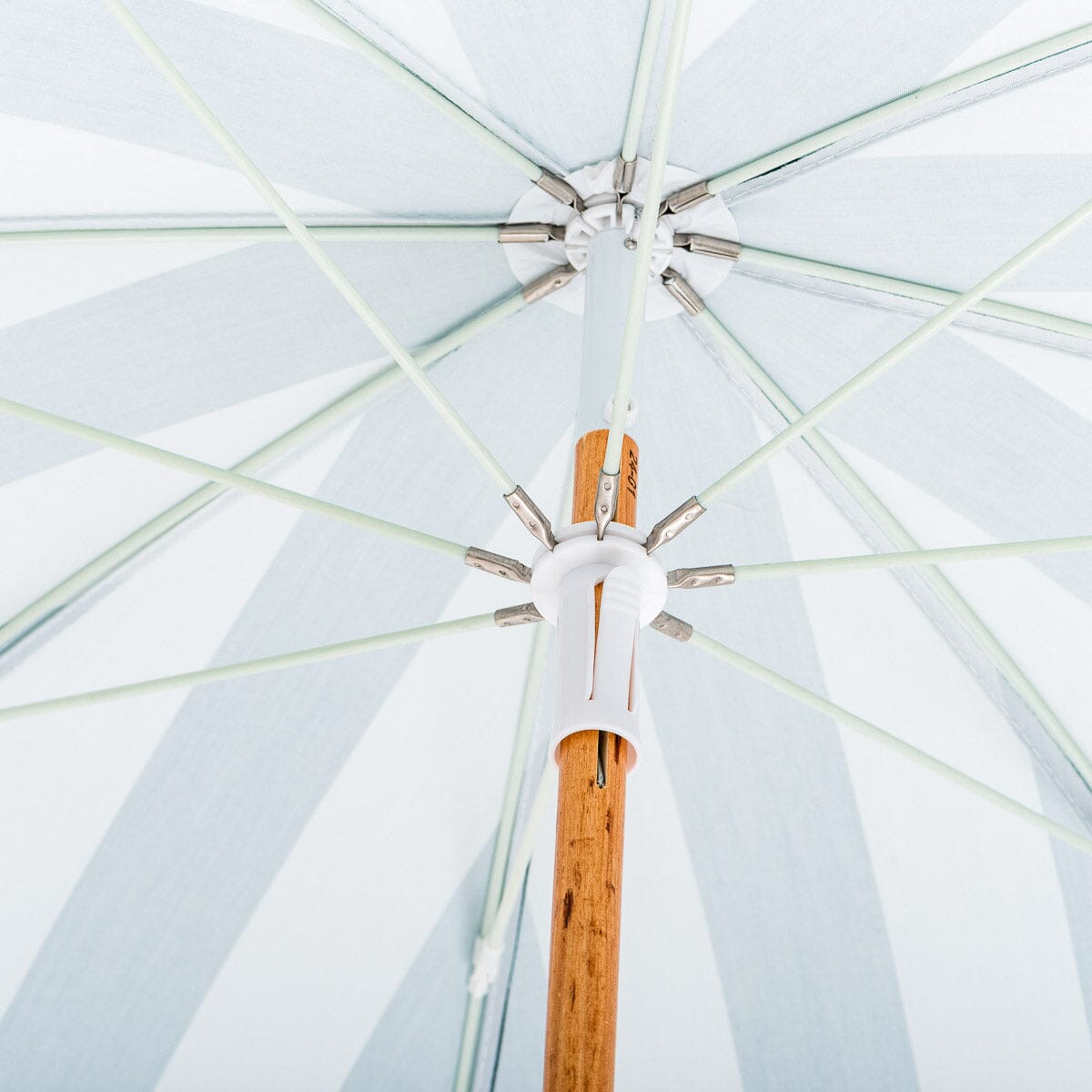 The Holiday Beach Umbrella - Crew Green Stripe Holiday Beach Umbrella Business & Pleasure Co 