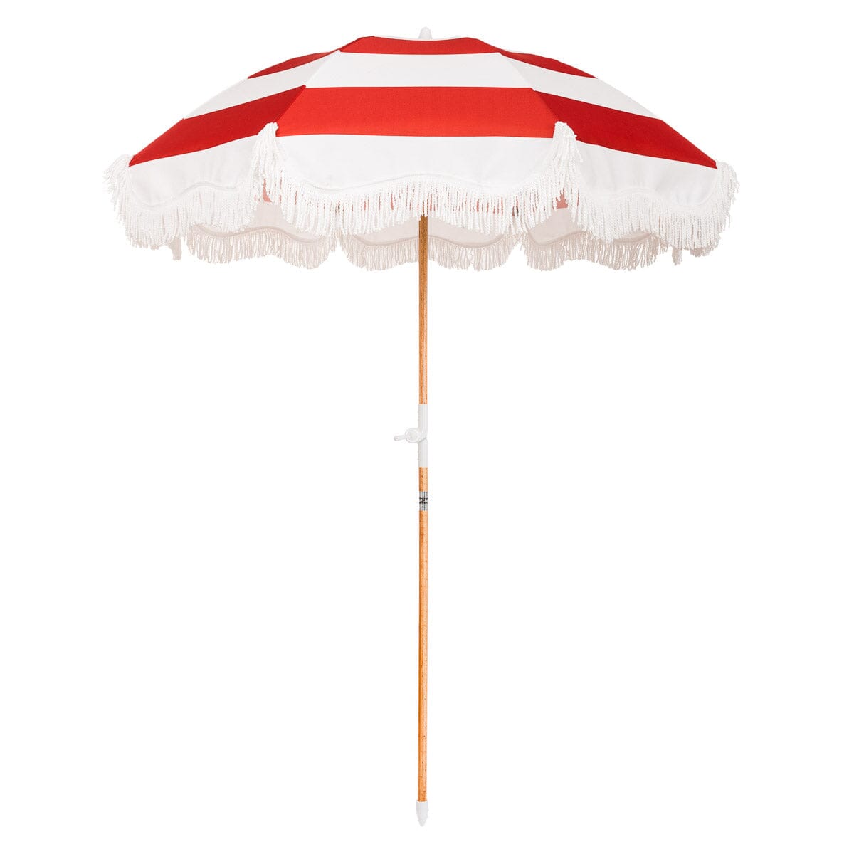 The Holiday Beach Umbrella - Crew Le Sirenuse Stripe Holiday Beach Umbrella Business & Pleasure Co 