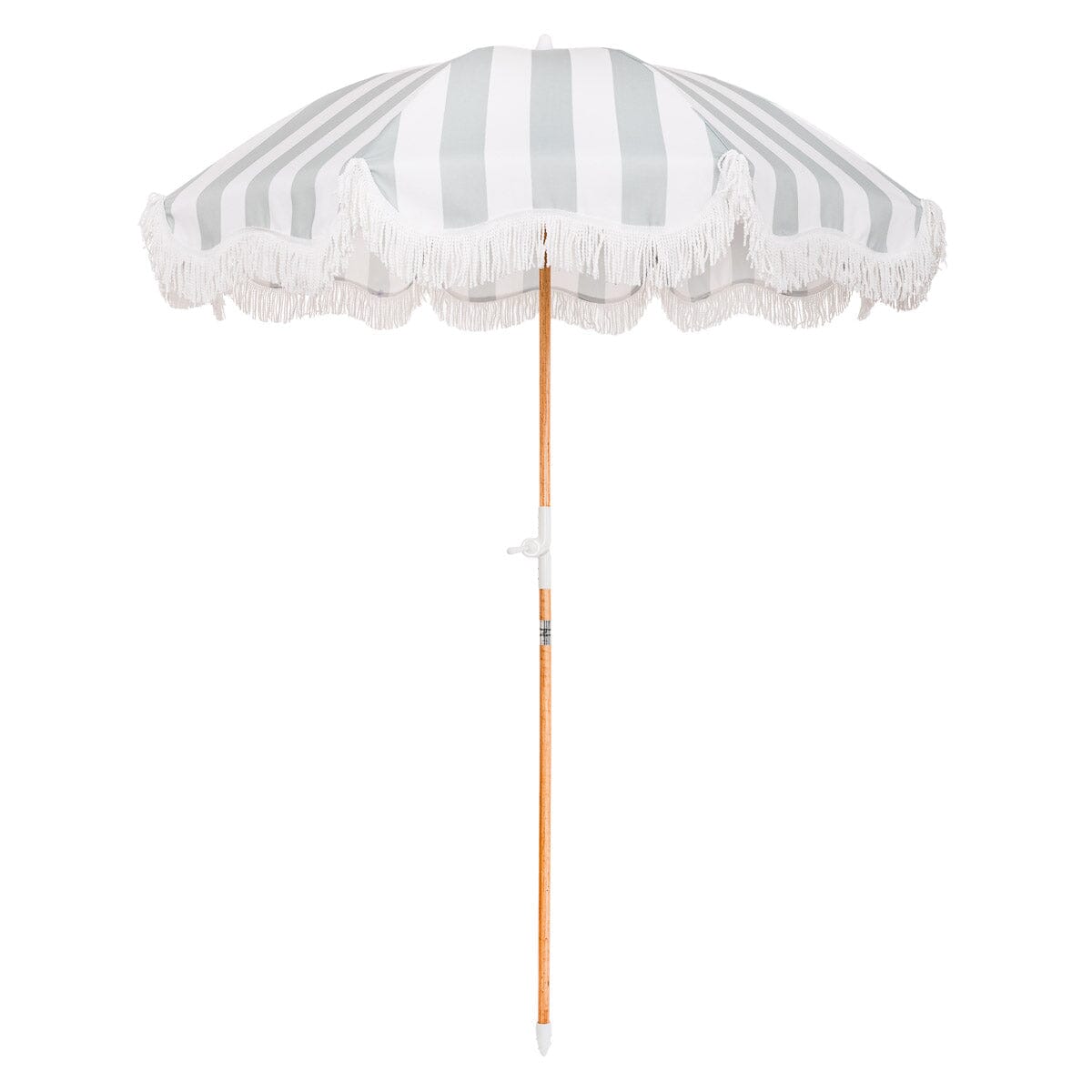 The Holiday Beach Umbrella - Sage Crew Stripe Holiday Beach Umbrella Business & Pleasure Co 