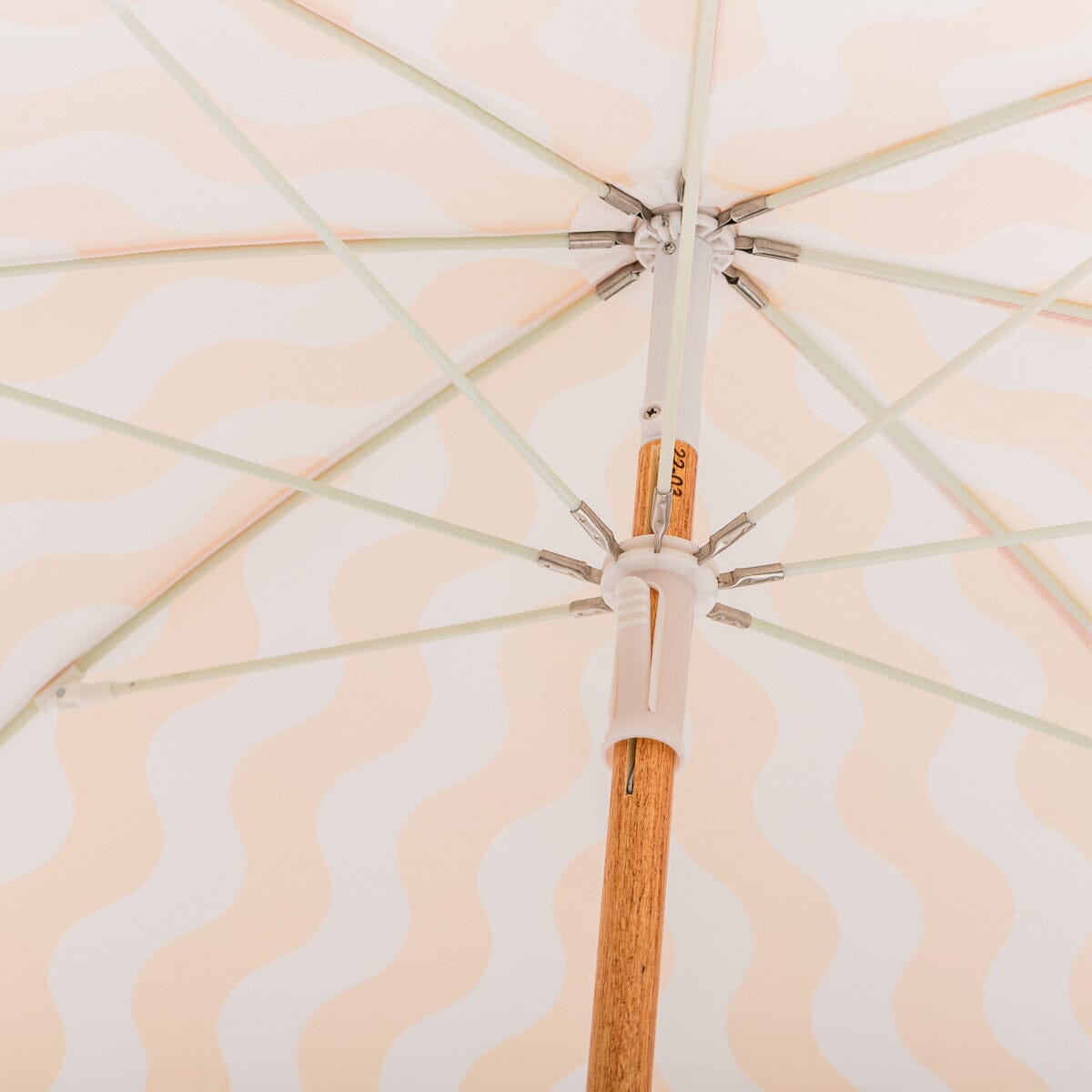 The Holiday Beach Umbrella - Ocean Mimosa Stripe Holiday Beach Umbrella Business & Pleasure Co 