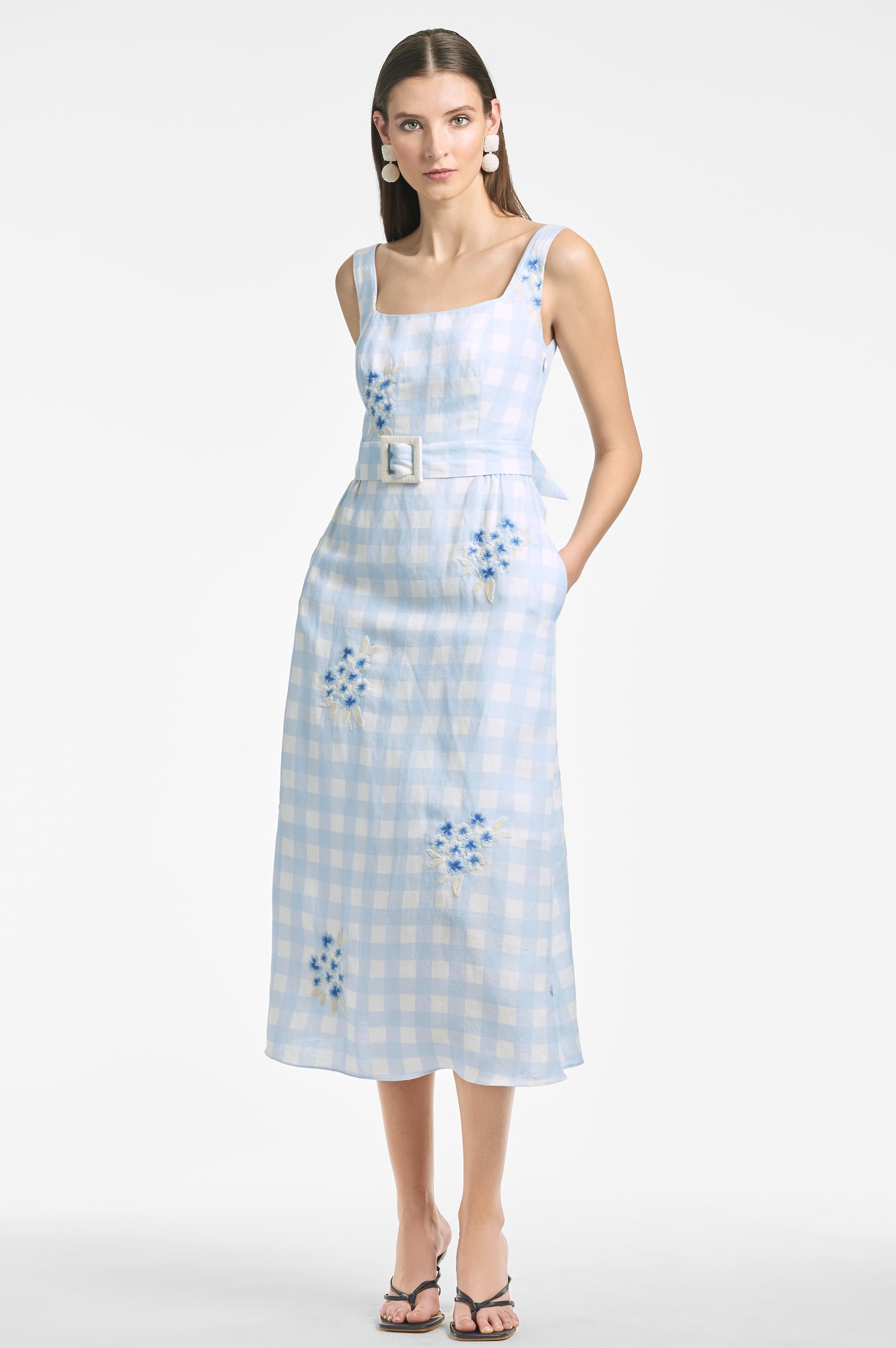 Bryce Dress - Blue Gingham - Final Sale