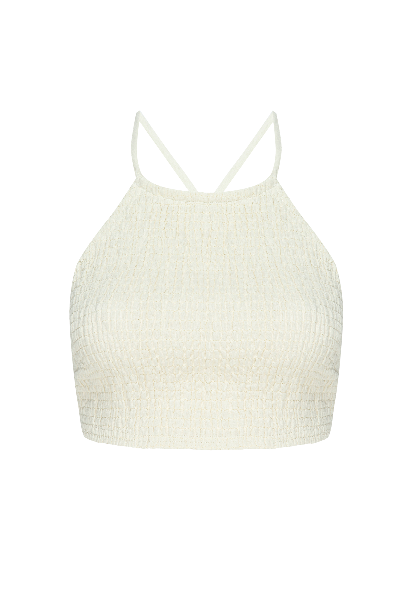 Bali Top - Ivory Crinkle