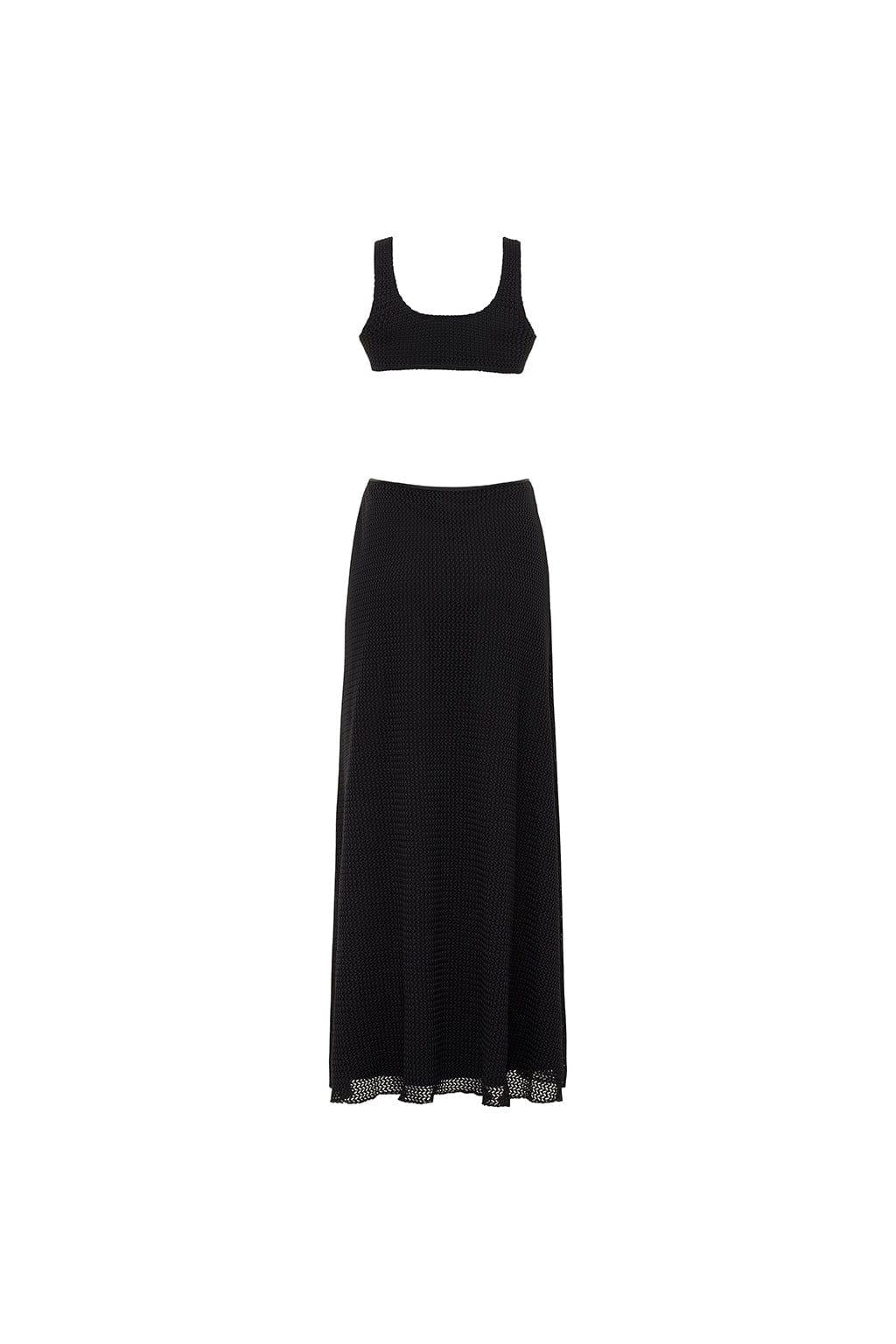 Black Crochet Ky Dress