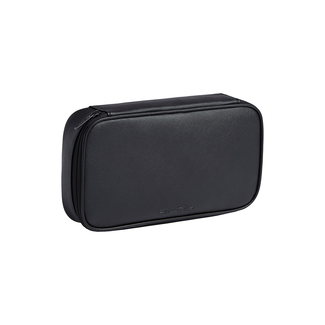 travel case large black front view