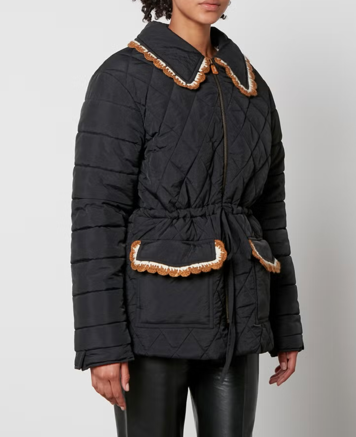 Blossom  Quilted Jacket | Black