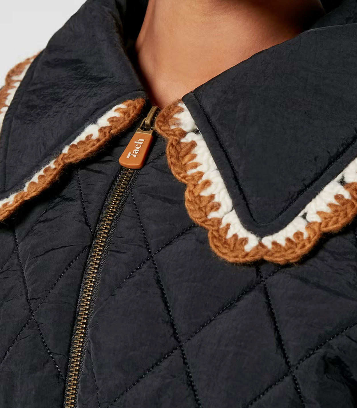 Blossom  Quilted Jacket | Black