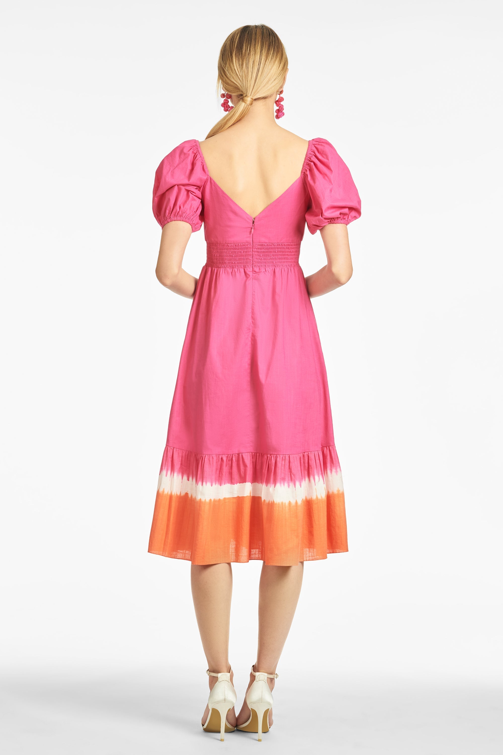 Bri Dress - Fuchsia/Orange - Final Sale