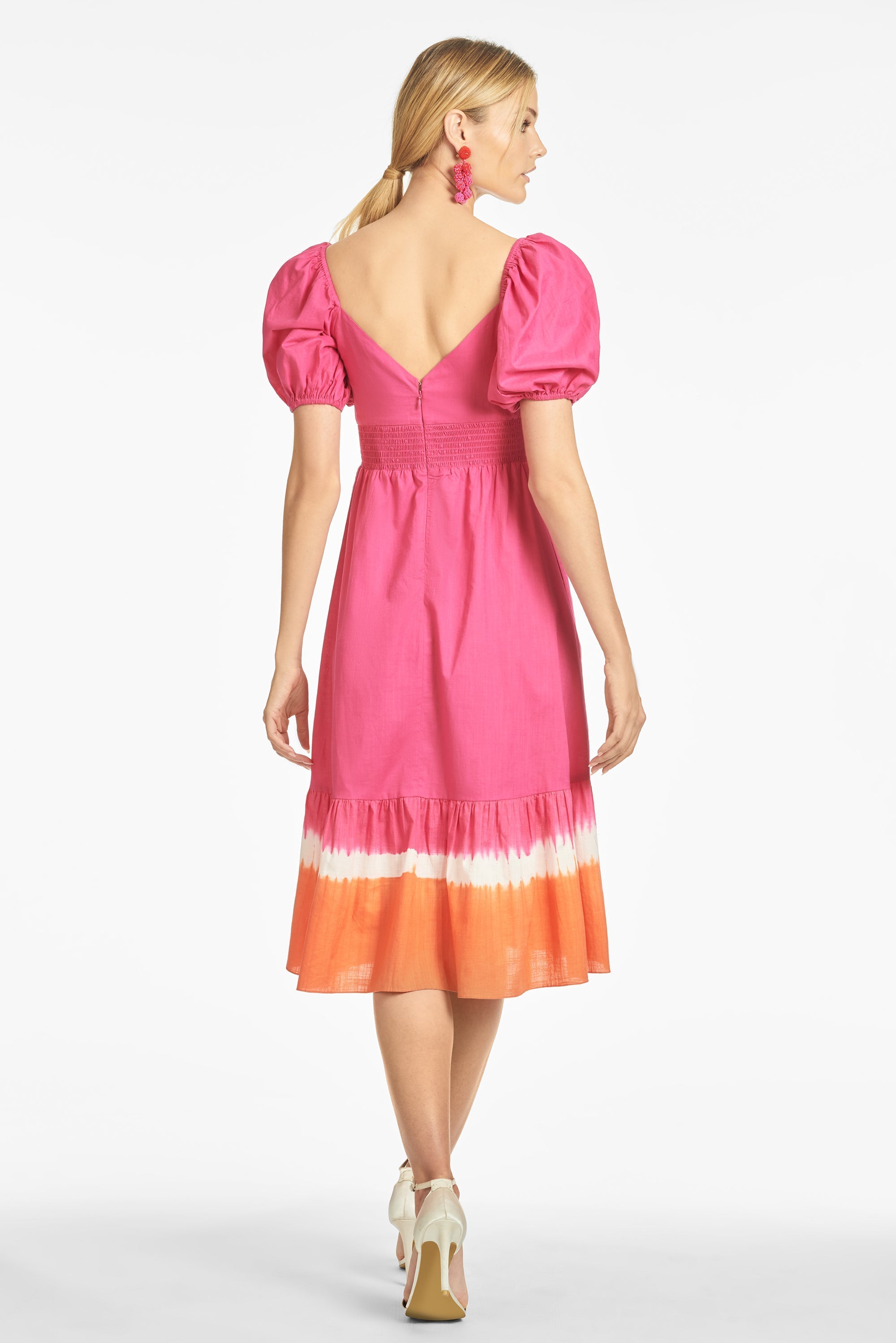 Bri Dress - Fuchsia/Orange - Final Sale