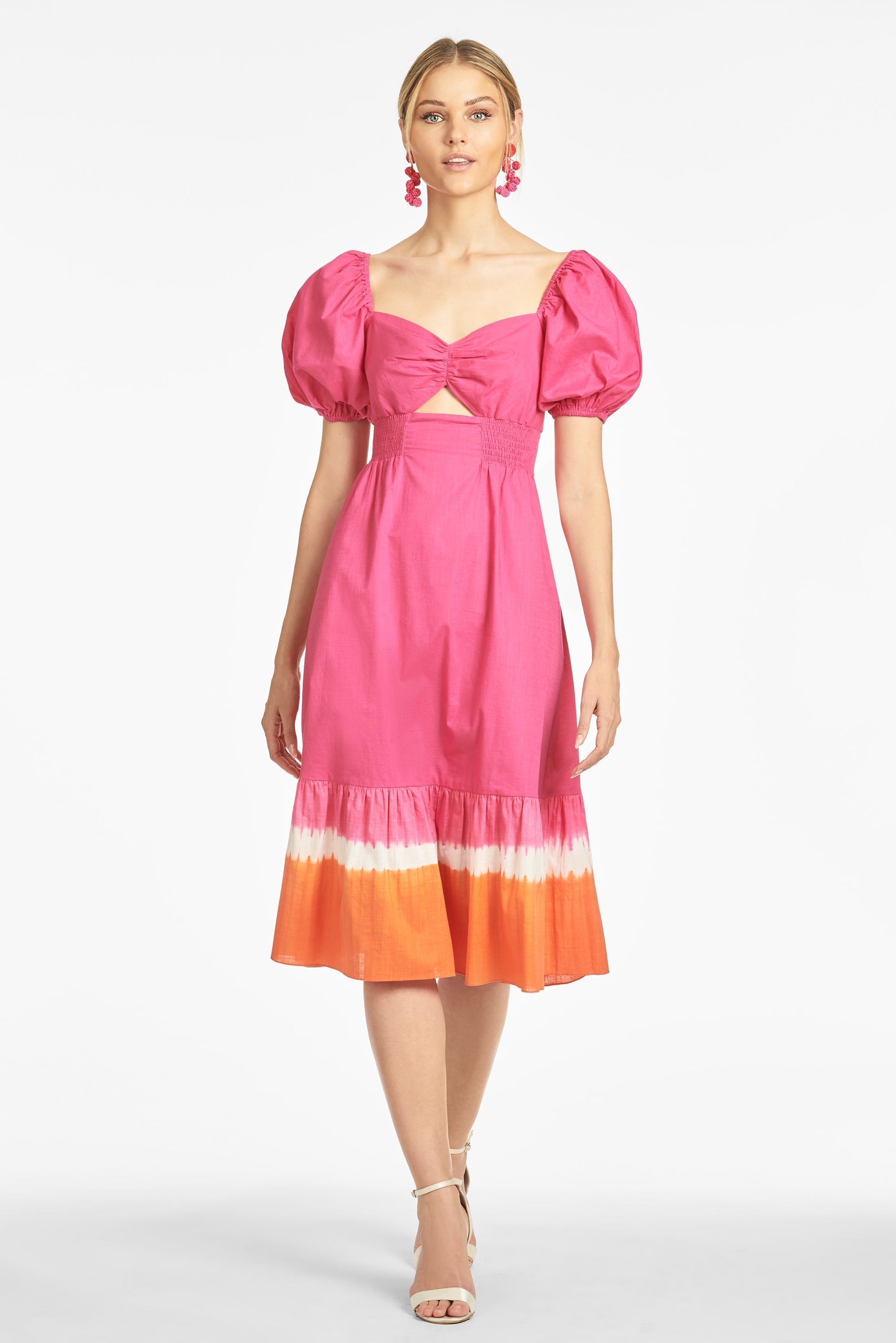 Bri Dress - Fuchsia/Orange - Final Sale