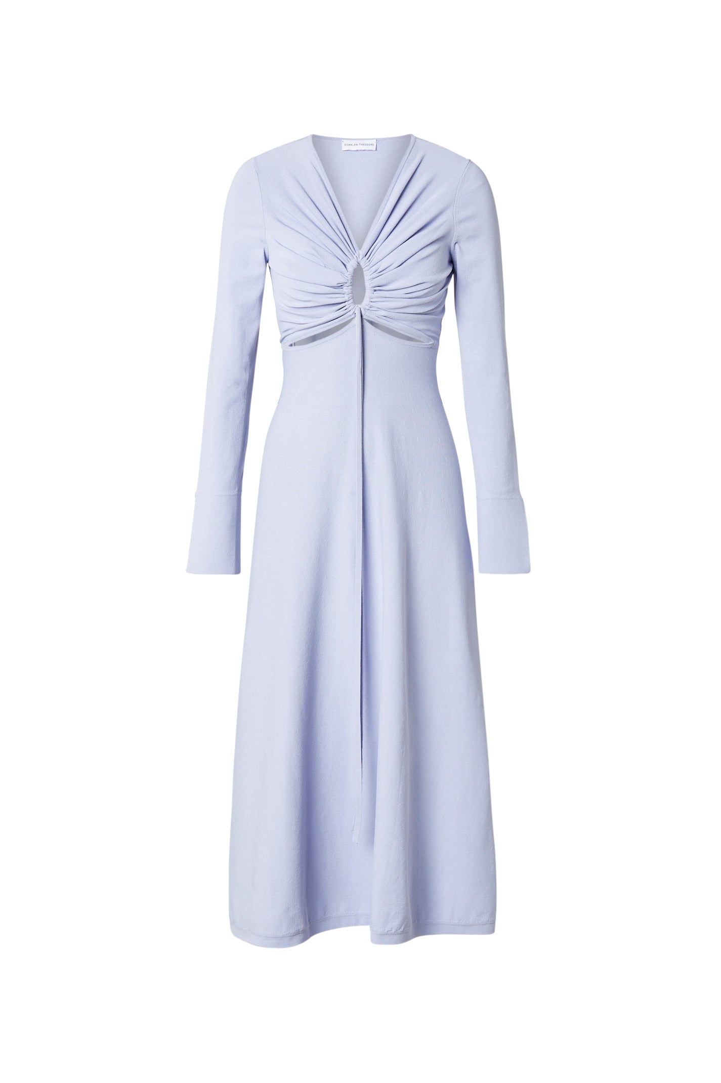 Crepe Knit Keyhole Dress Lilac LILAC - Scanlan Theodore US