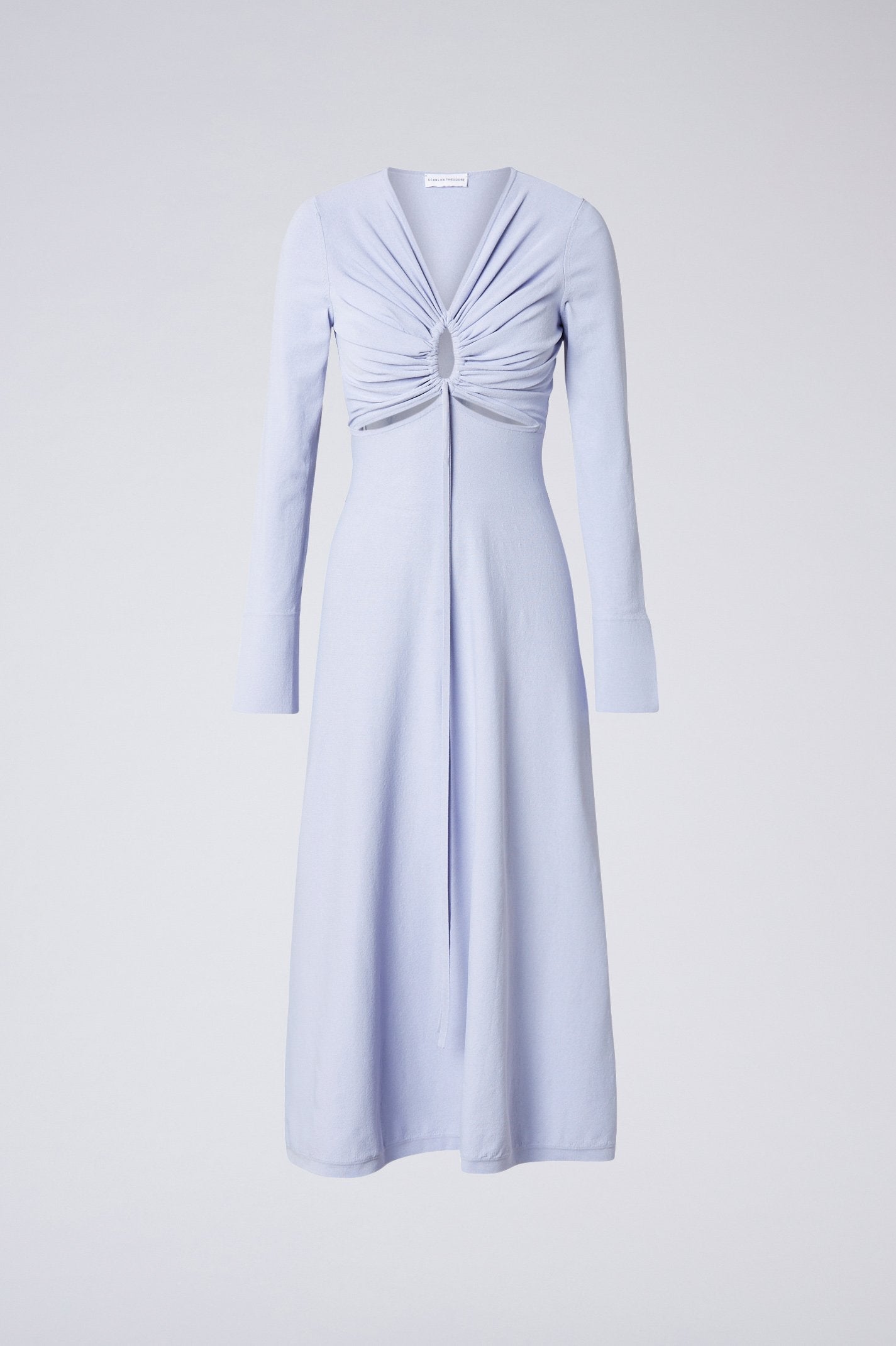 Crepe Knit Keyhole Dress Lilac LILAC - Scanlan Theodore US