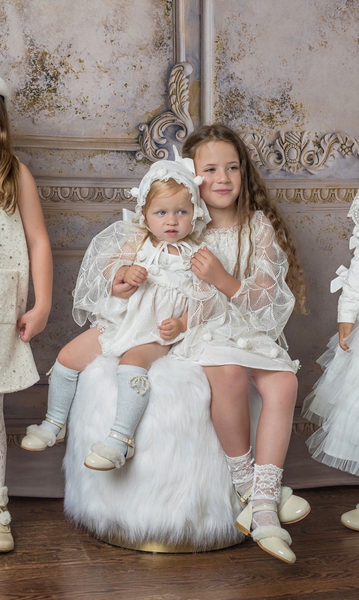 Faith White Scallop Lace Romper - Petite Maison Kids