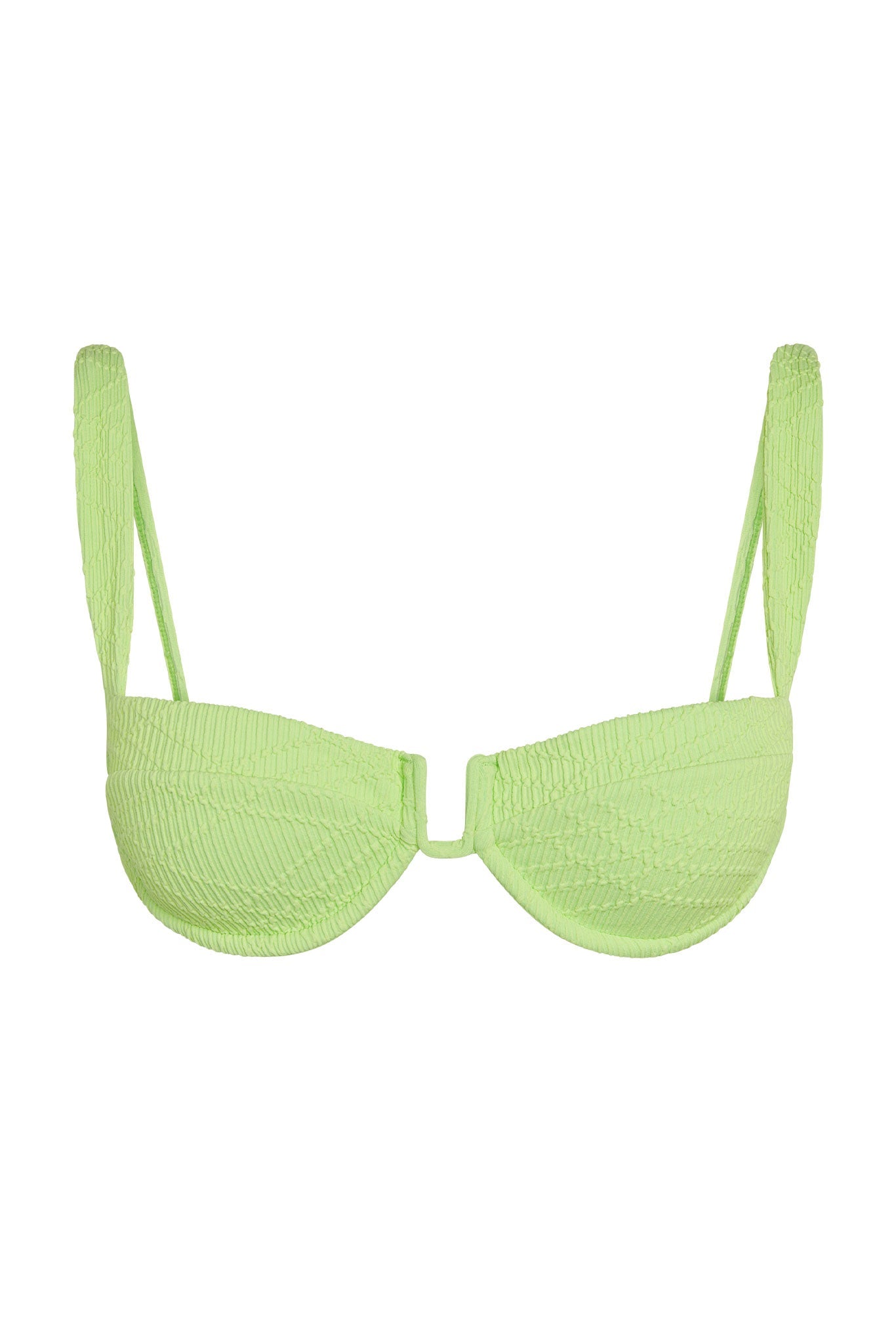 Cala Roja Top - Honeydew Summer Plaid