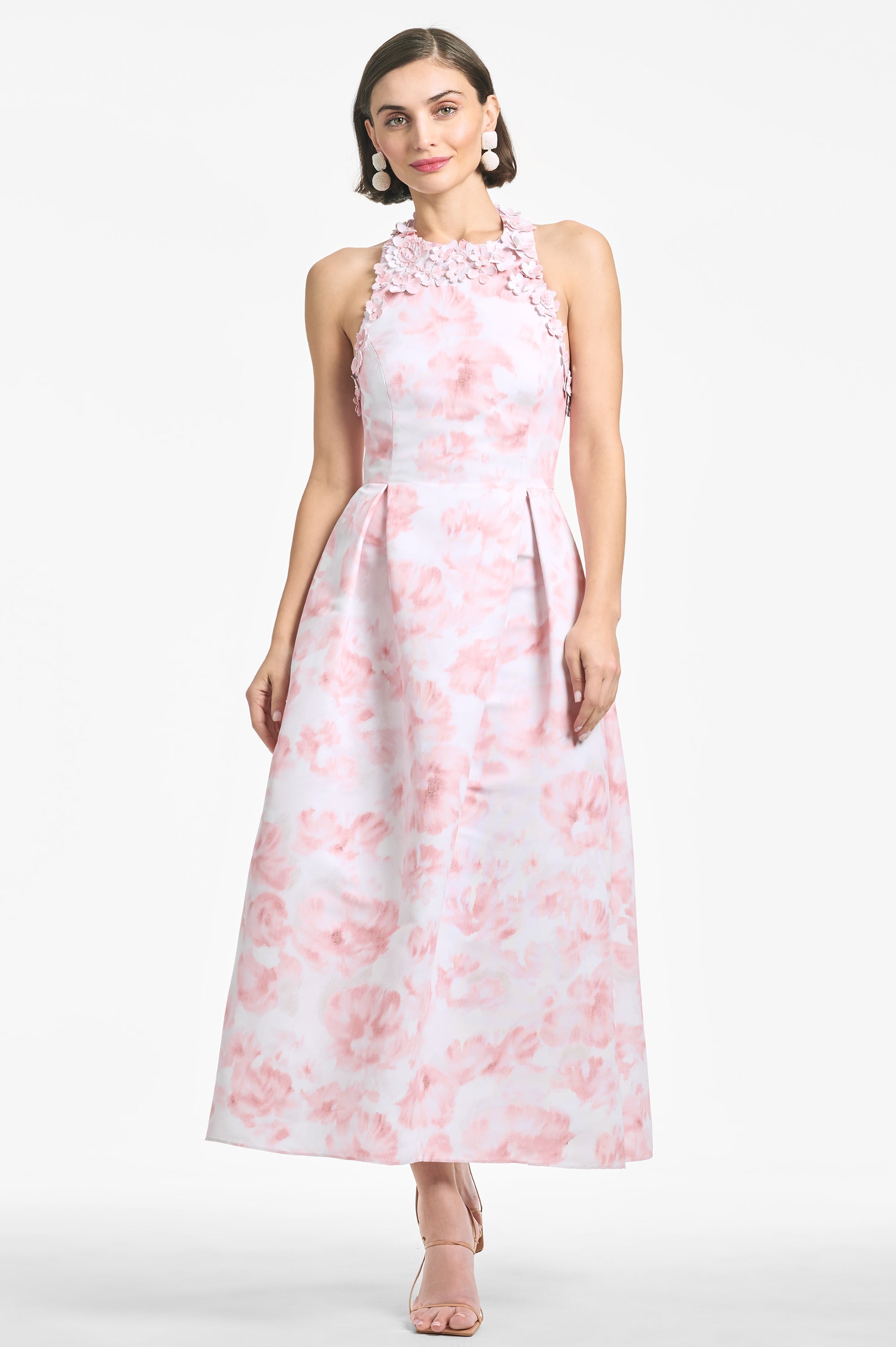 Carissa Dress - Blush Watercolor Floral - Final Sale