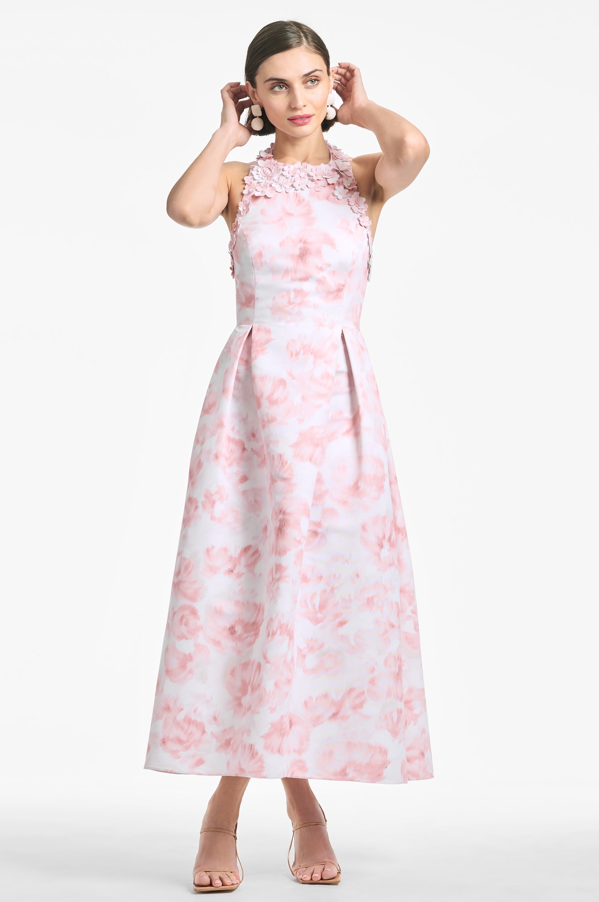 Carissa Dress - Blush Watercolor Floral - Final Sale