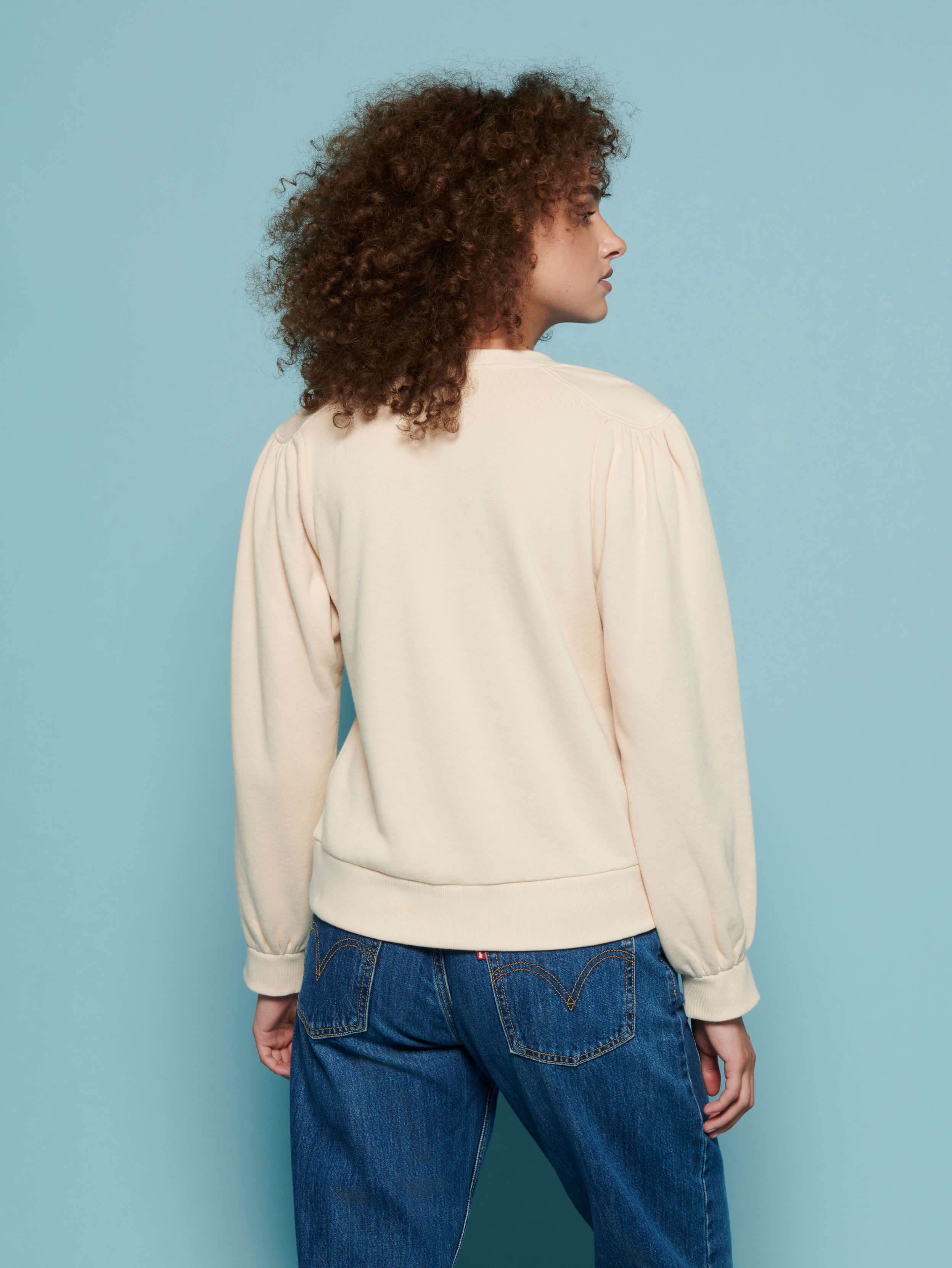 NATION LTD Carole Sweatshirt With Shoulder Detail