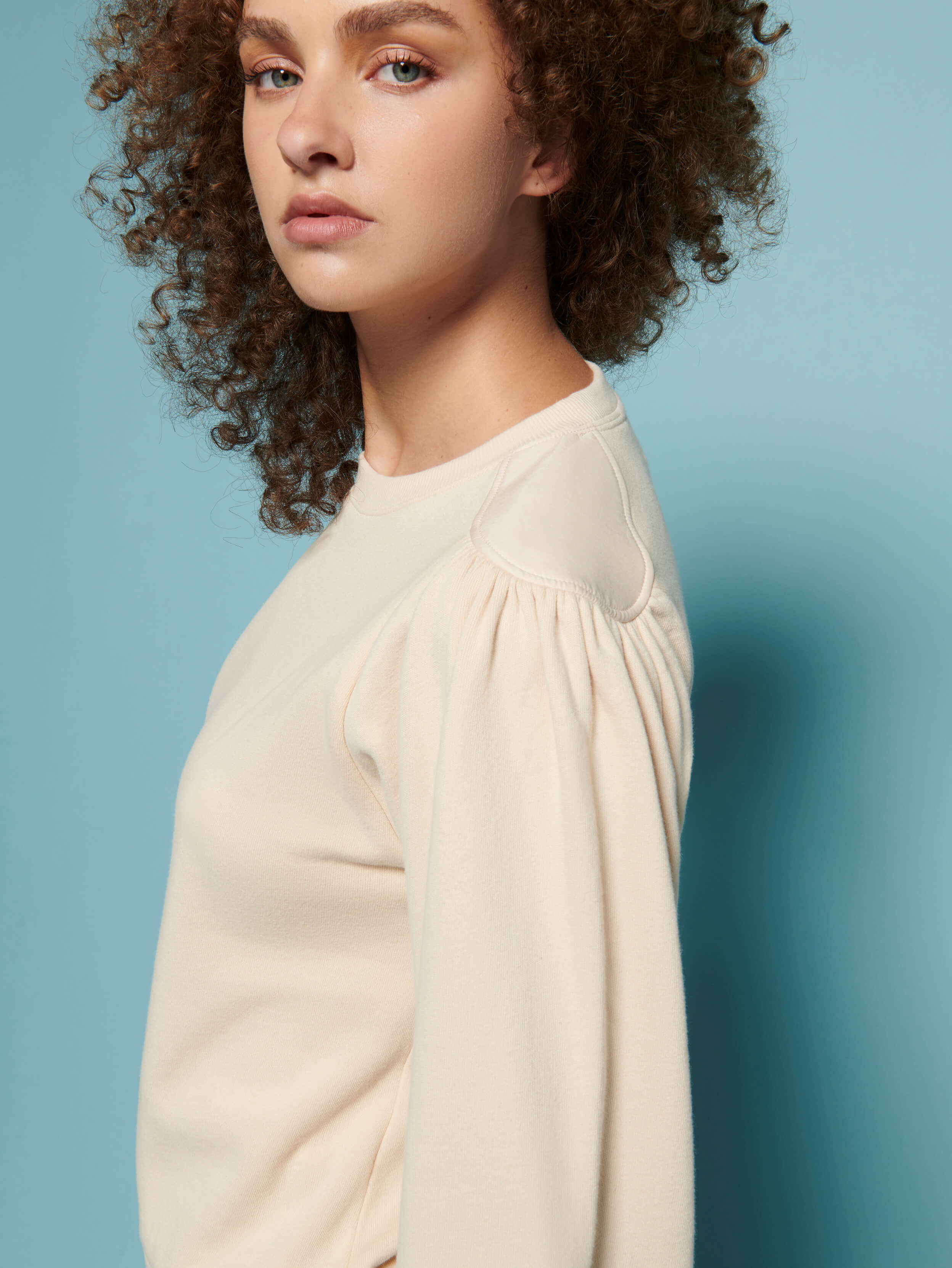 NATION LTD Carole Sweatshirt With Shoulder Detail