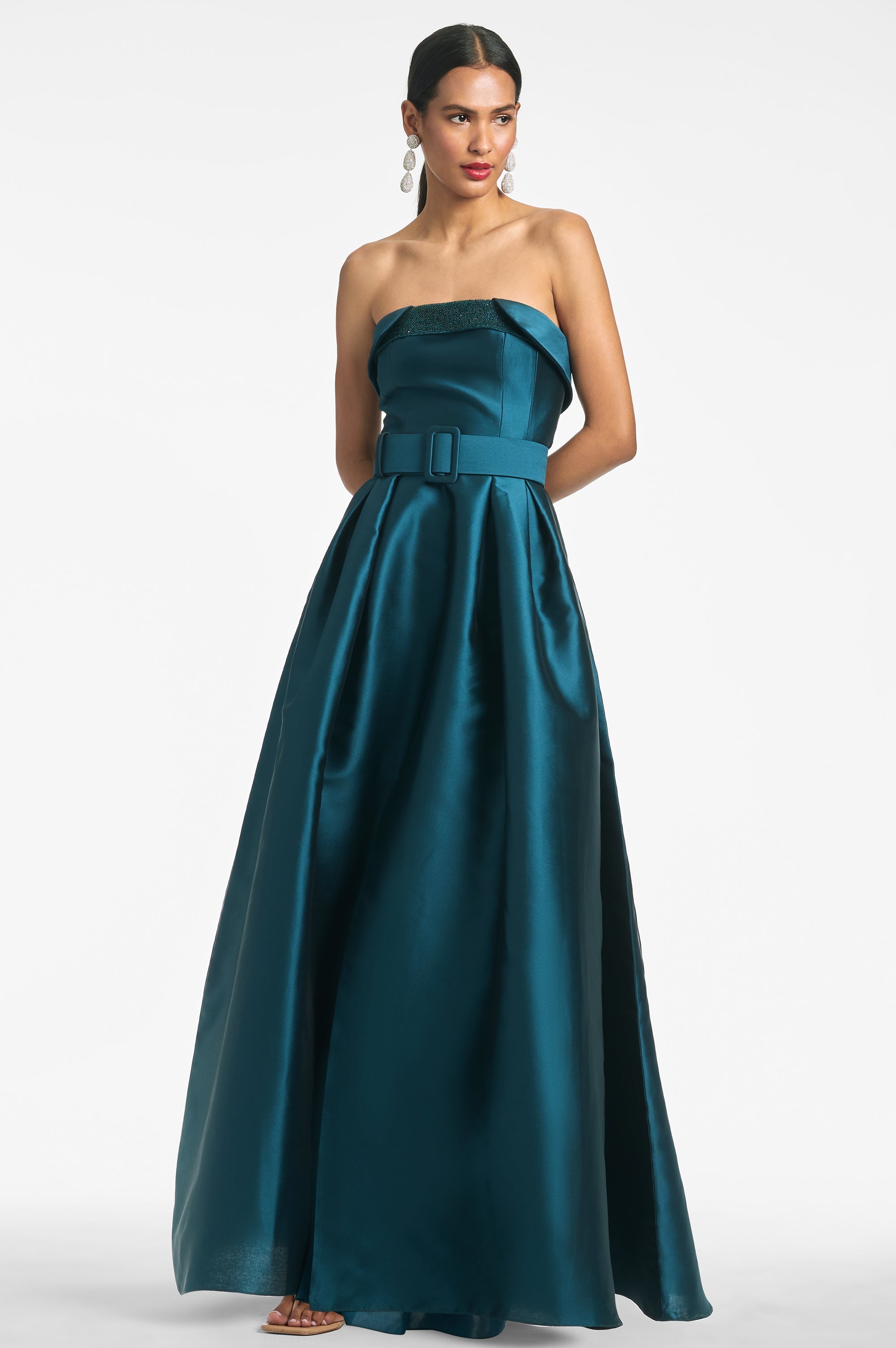 Ceri Gown - Deep Teal - Final Sale