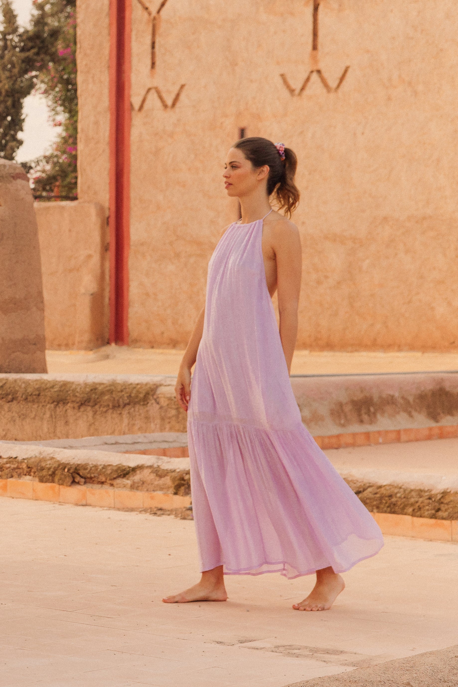 ZAHARA LONG DRESS MARBELLA LAVENDER