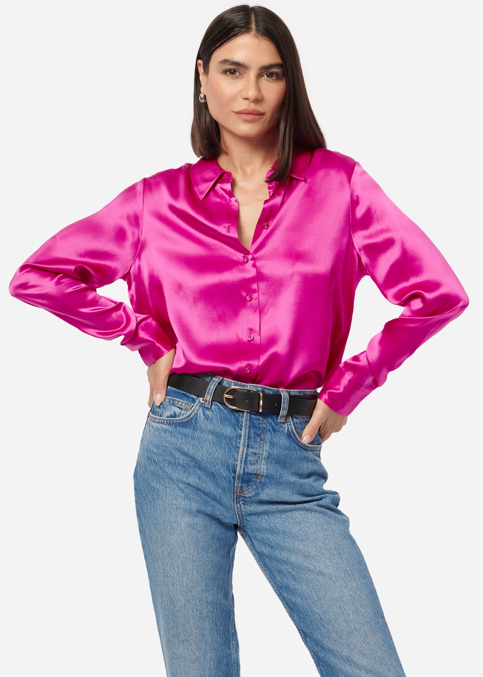 Crosby Silk Blouse Petunia