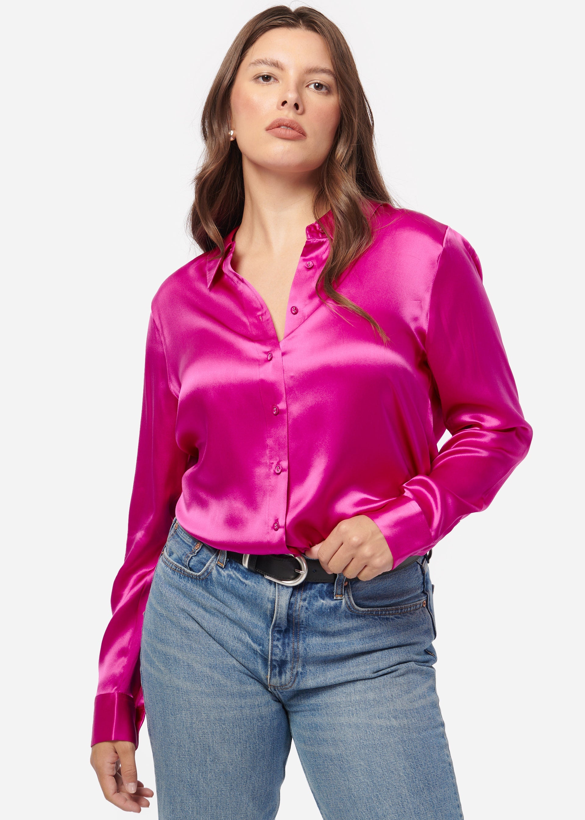 Crosby Silk Blouse Petunia