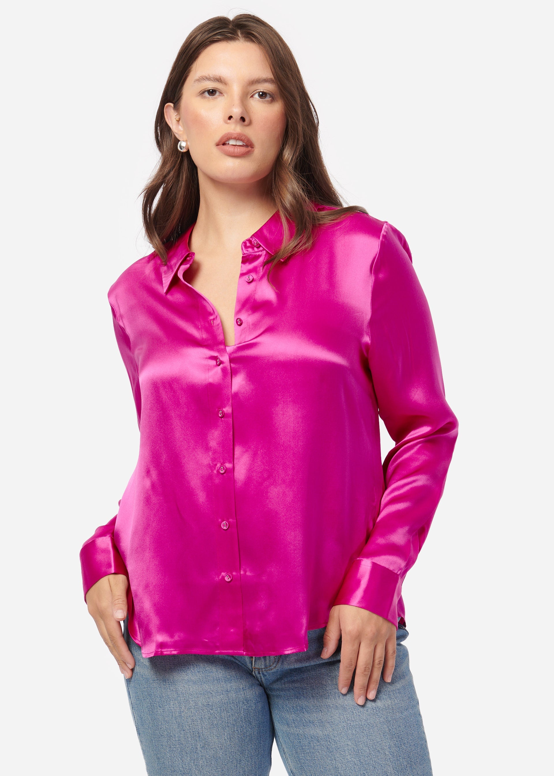 Crosby Silk Blouse Petunia