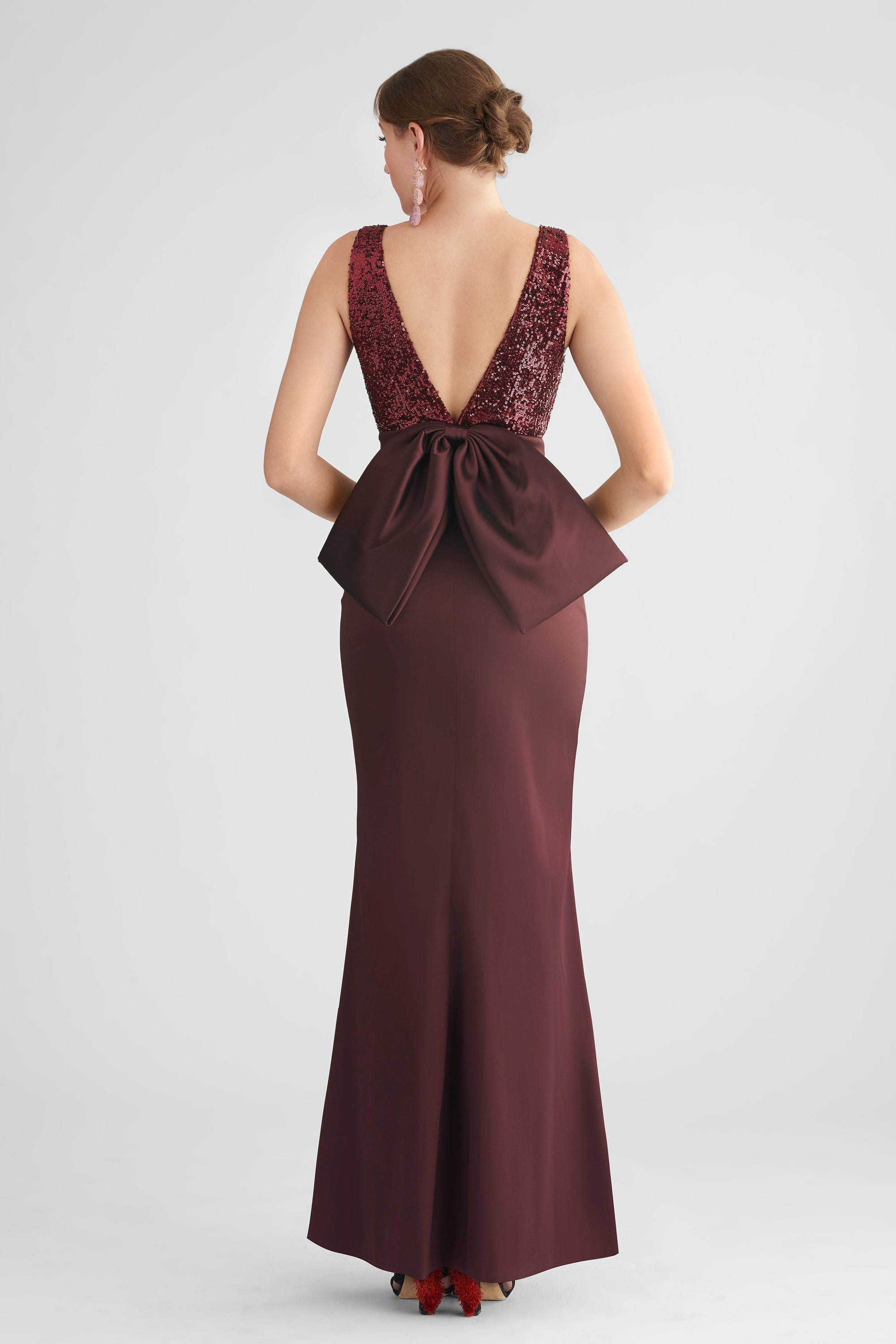 Topanga Gown - Burgandy - Final Sale