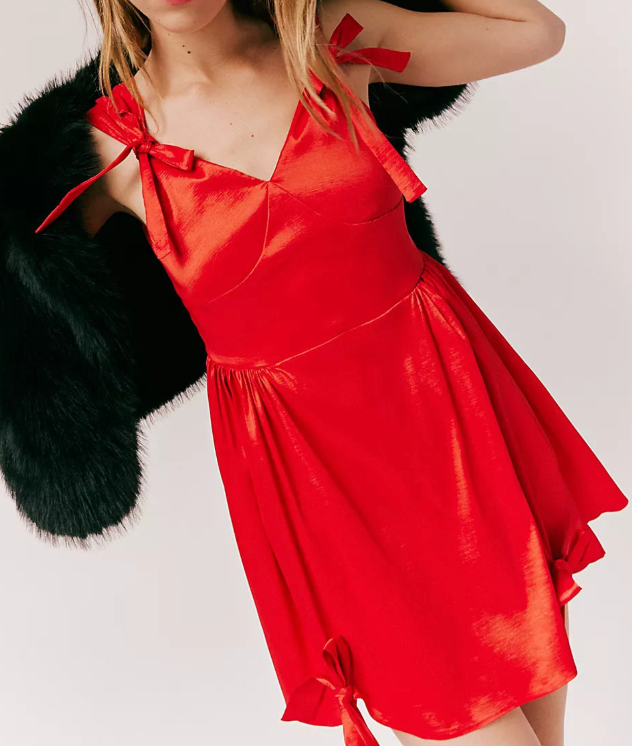 Luna Tafetta Mini Dress